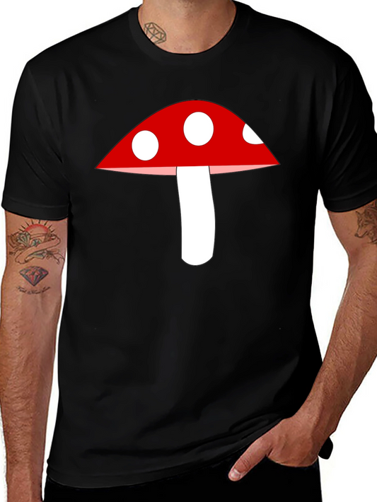 Mushroom Graphic Tee - Classic Crew Neck