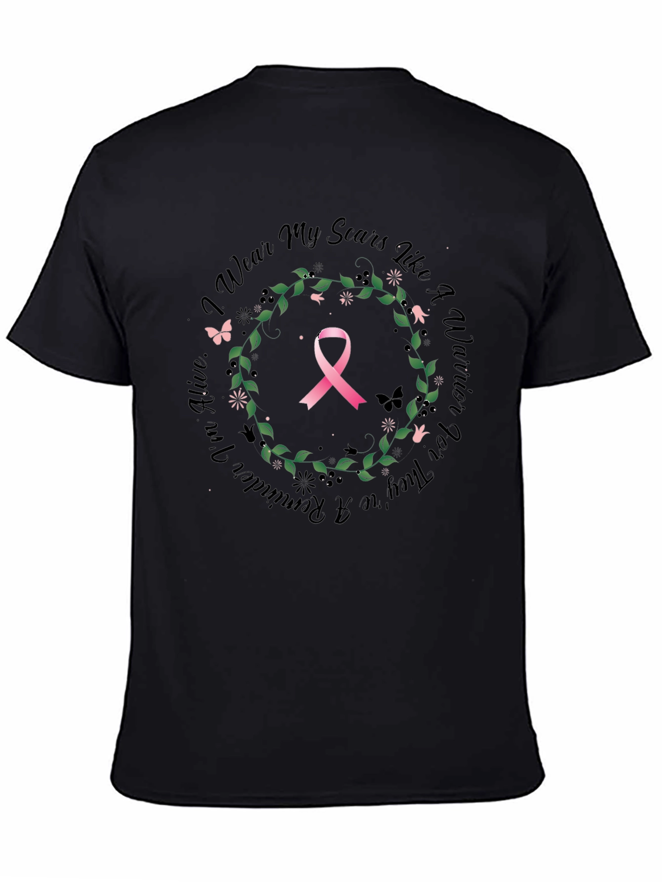 Breast Cancer Awareness T-Shirt - Warrior Scars