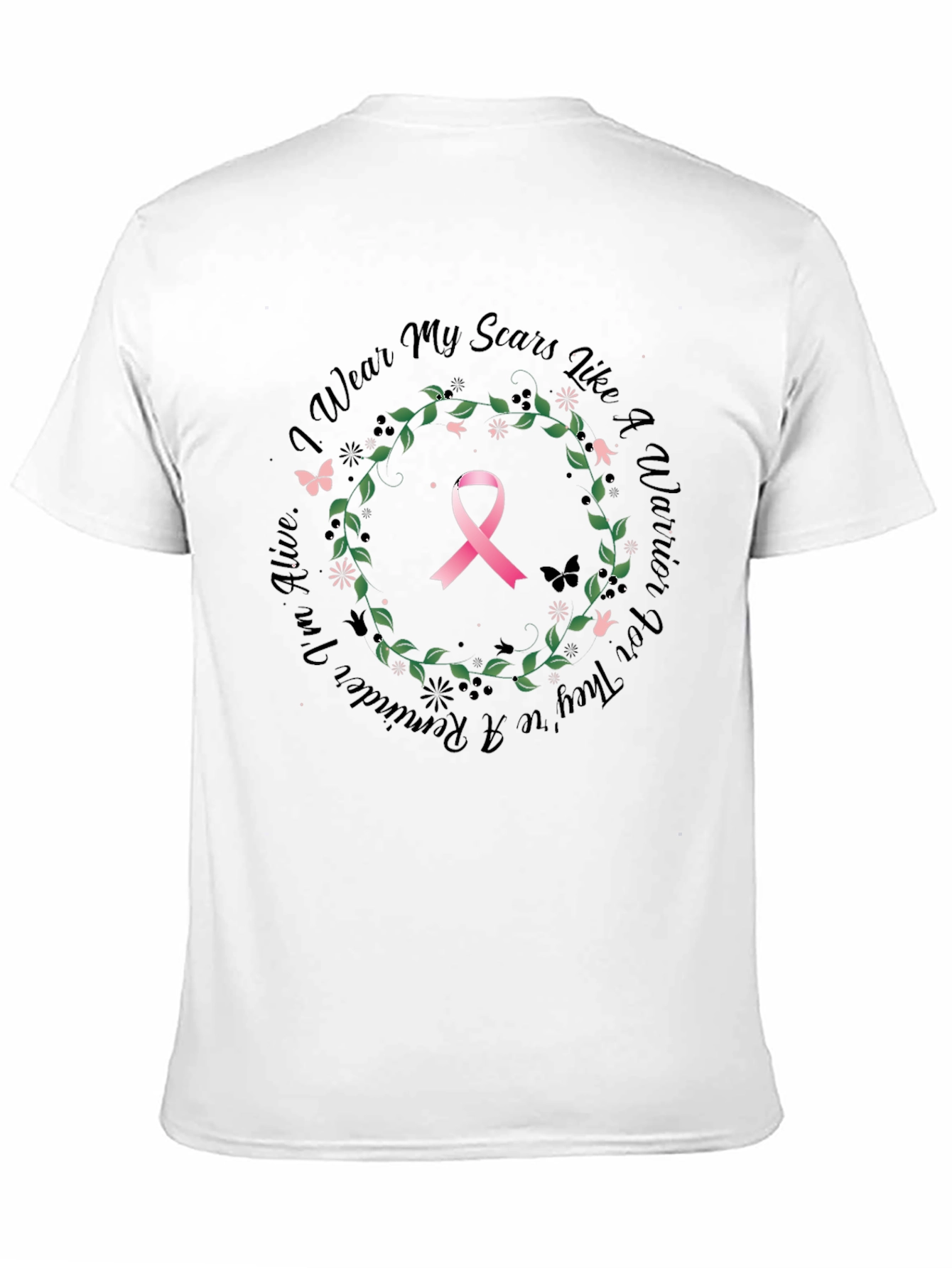 Breast Cancer Awareness T-Shirt - Warrior Scars