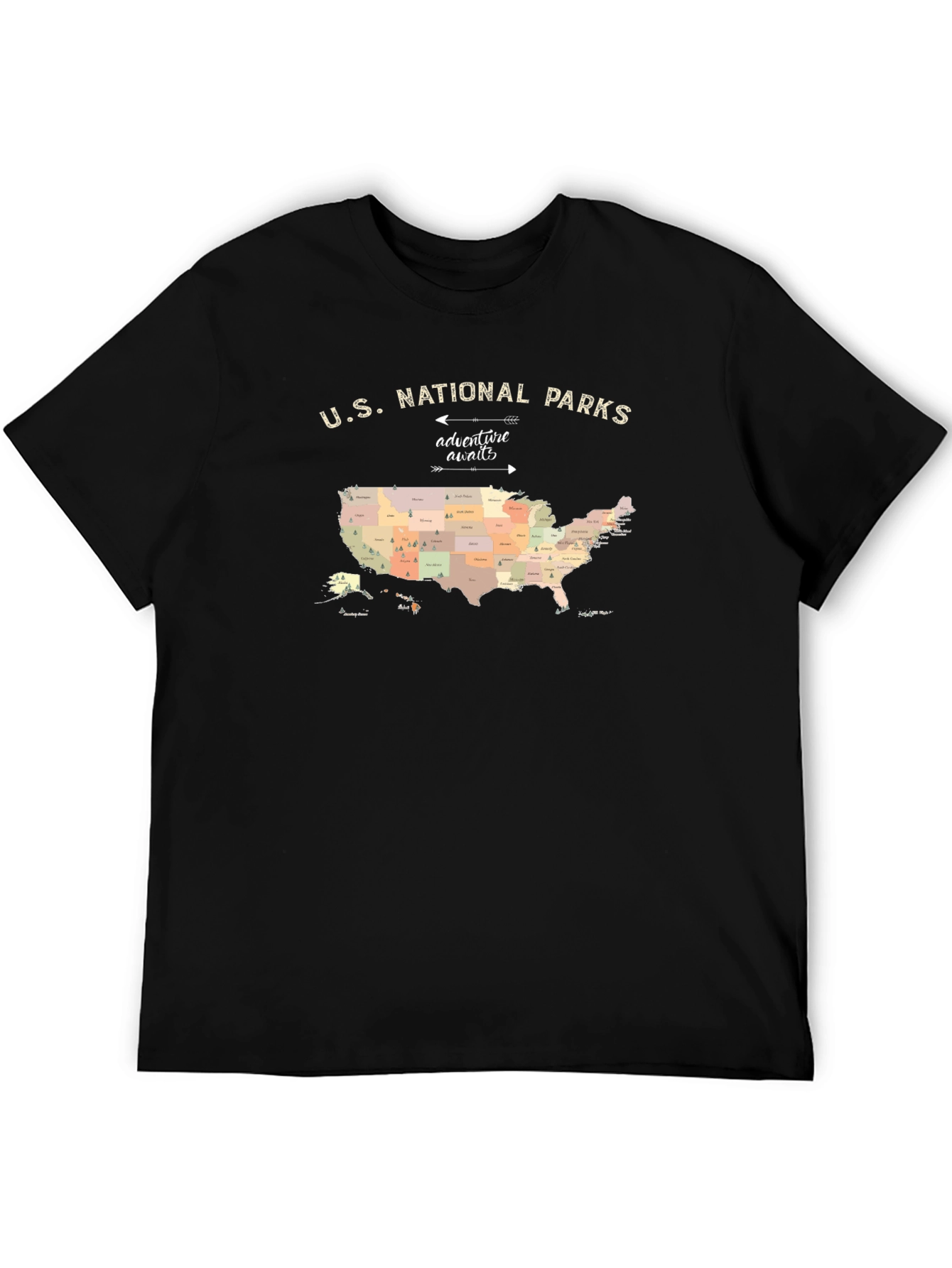 US National Parks Adventure Awaits T-Shirt
