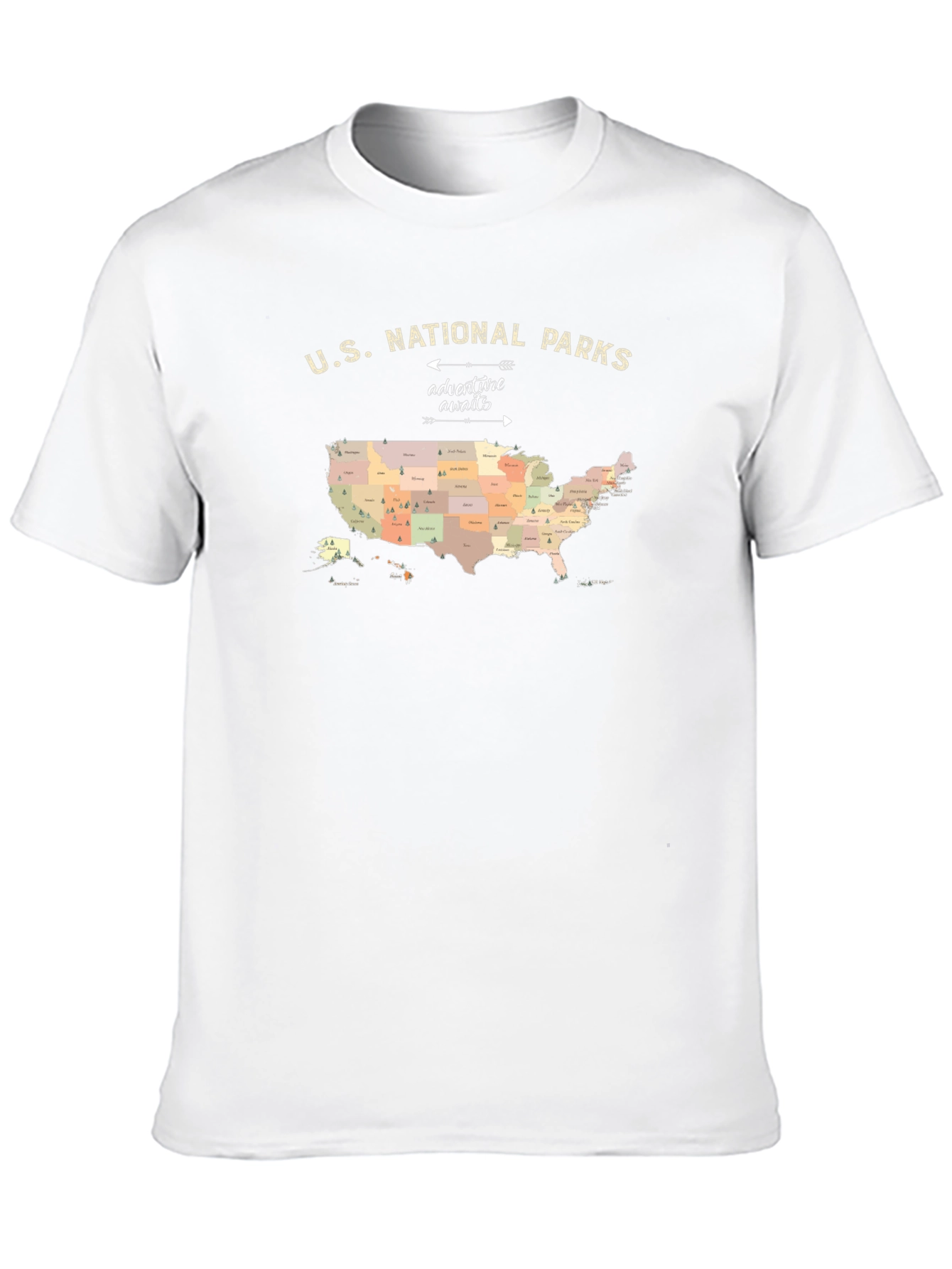 US National Parks Adventure Awaits T-Shirt
