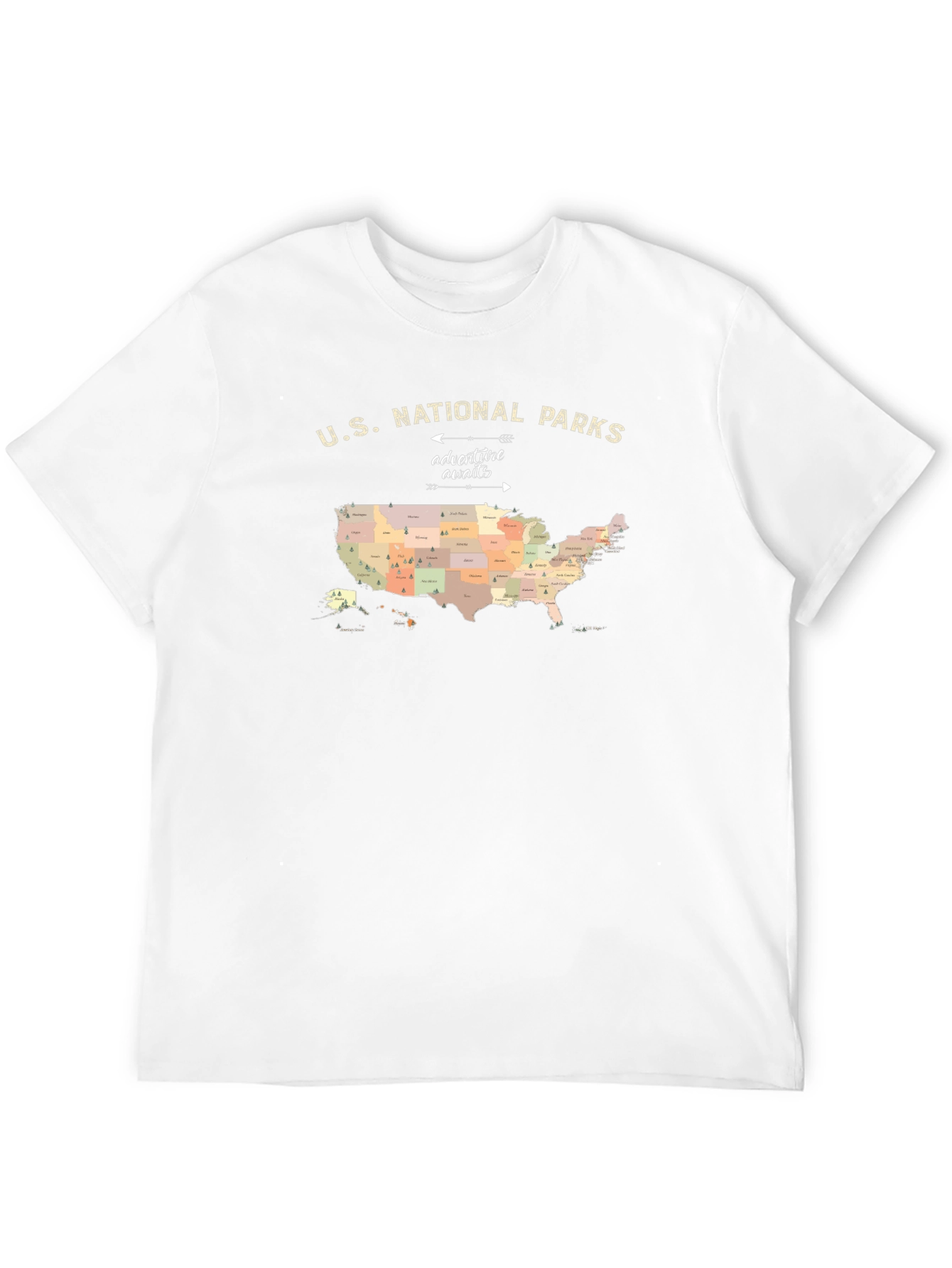 US National Parks Adventure Awaits T-Shirt