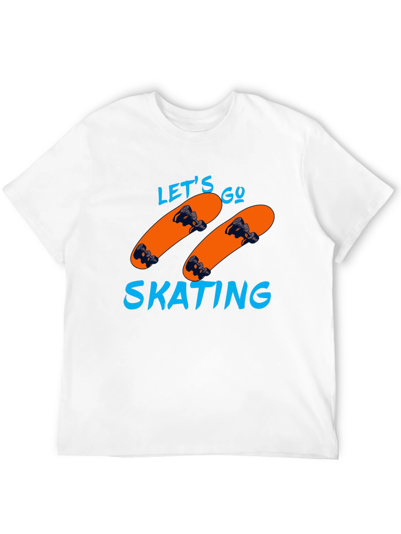 Lets Go Skating Graphic Tee - Black T-Shirt