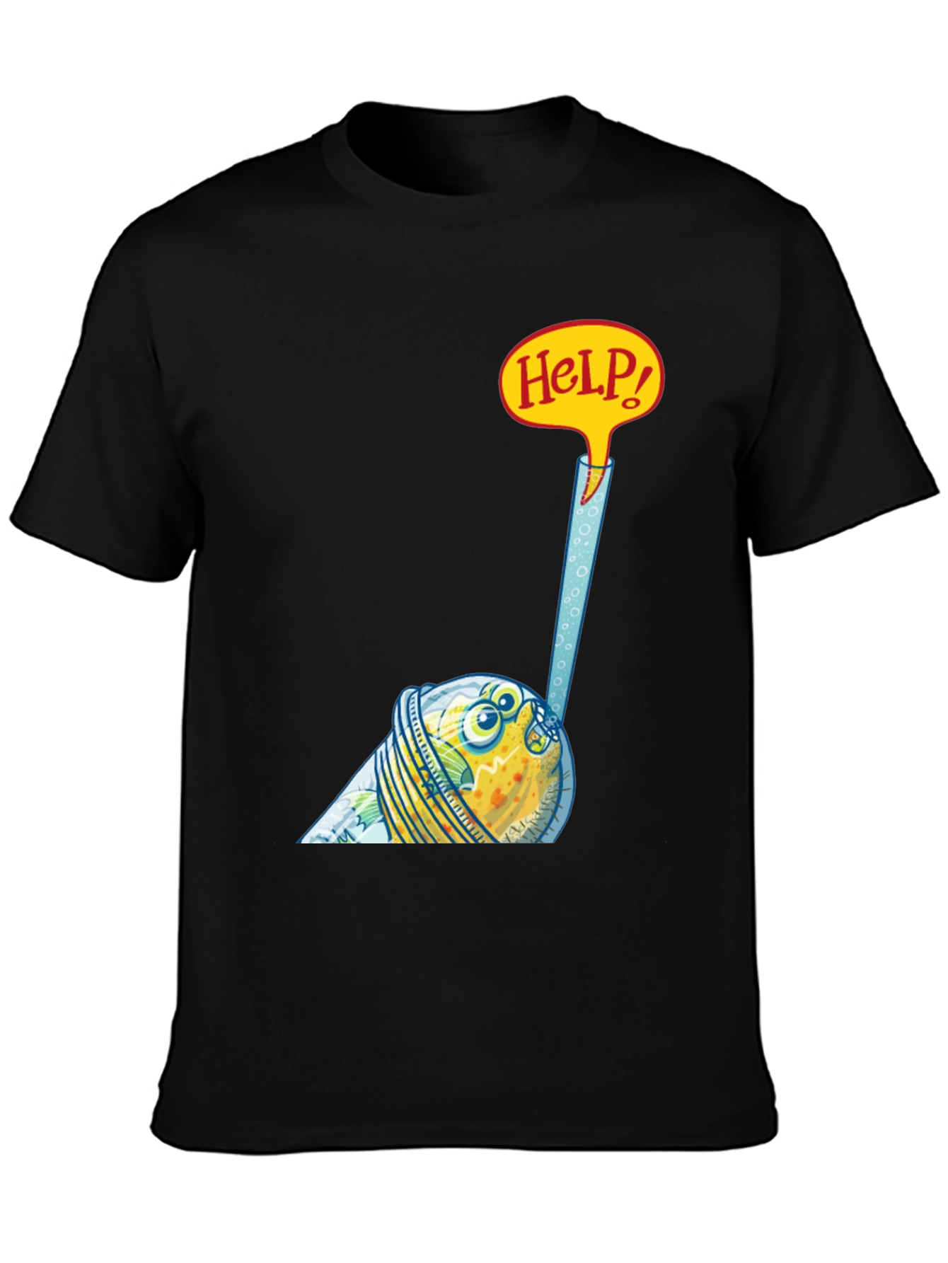 Funny Fish in a Glass T-Shirt - Help!