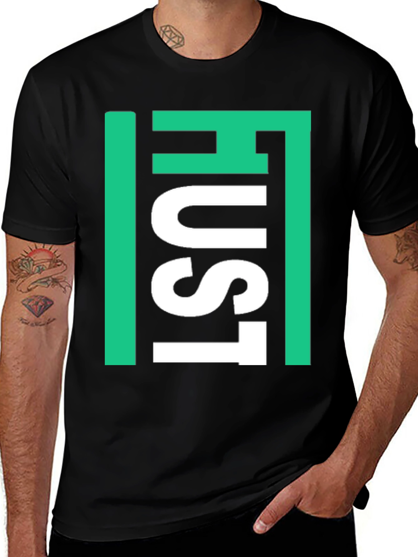 Hustle Graphic T-Shirt - Black