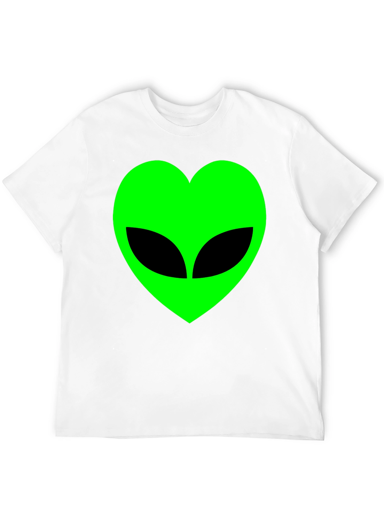 Alien Heart Graphic T-Shirt - Black Cotton Tee