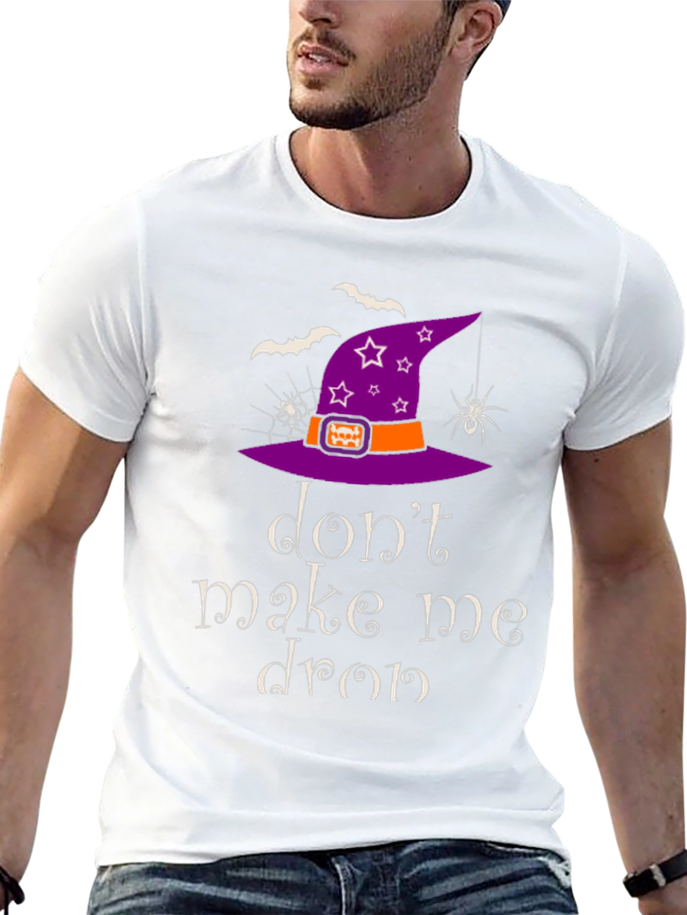 Halloween Witch Hat Graphic T-Shirt