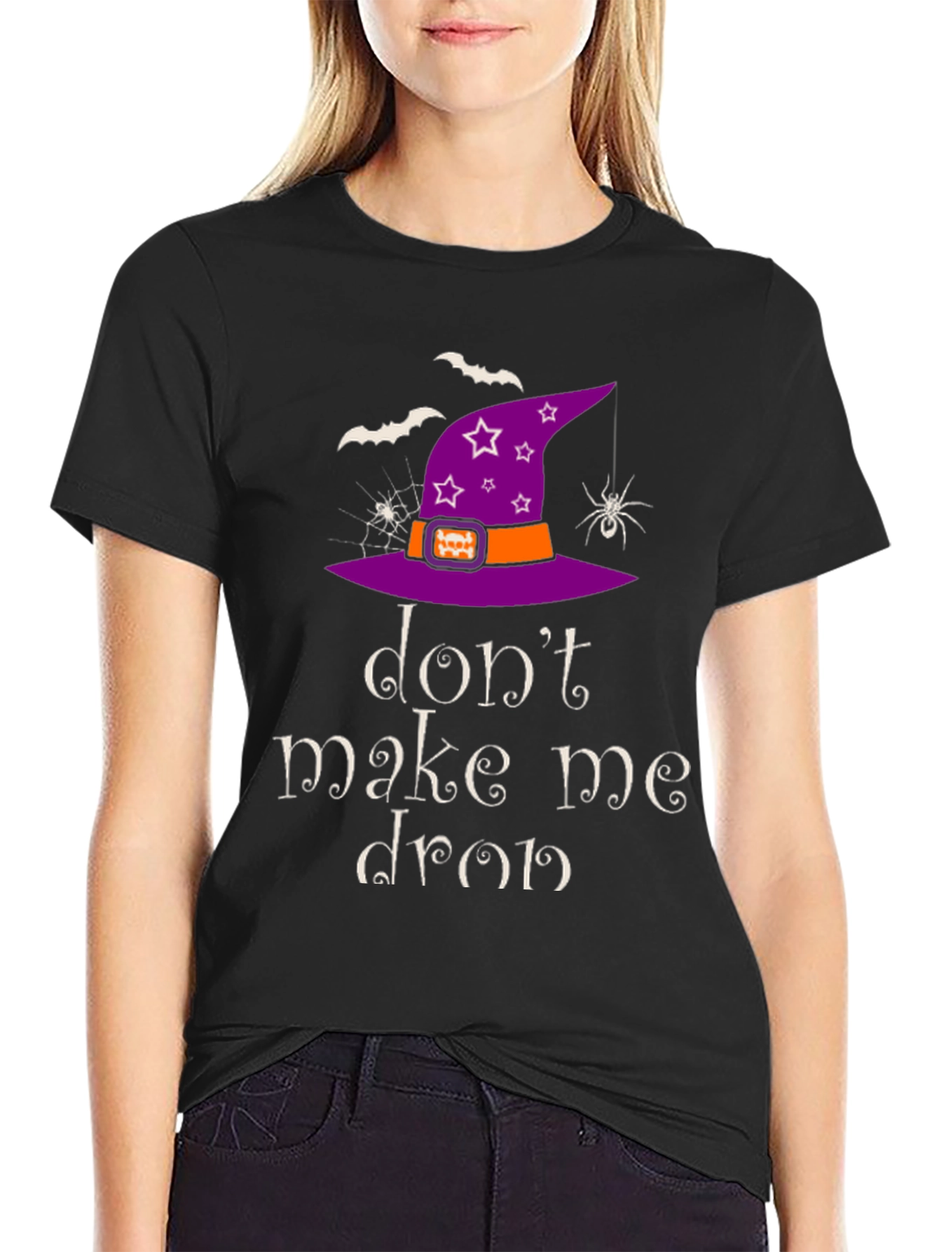 Halloween Witch Hat Graphic T-Shirt