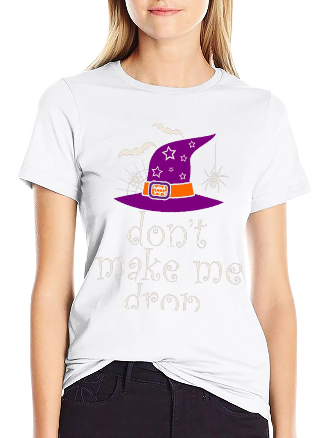 Halloween Witch Hat Graphic T-Shirt