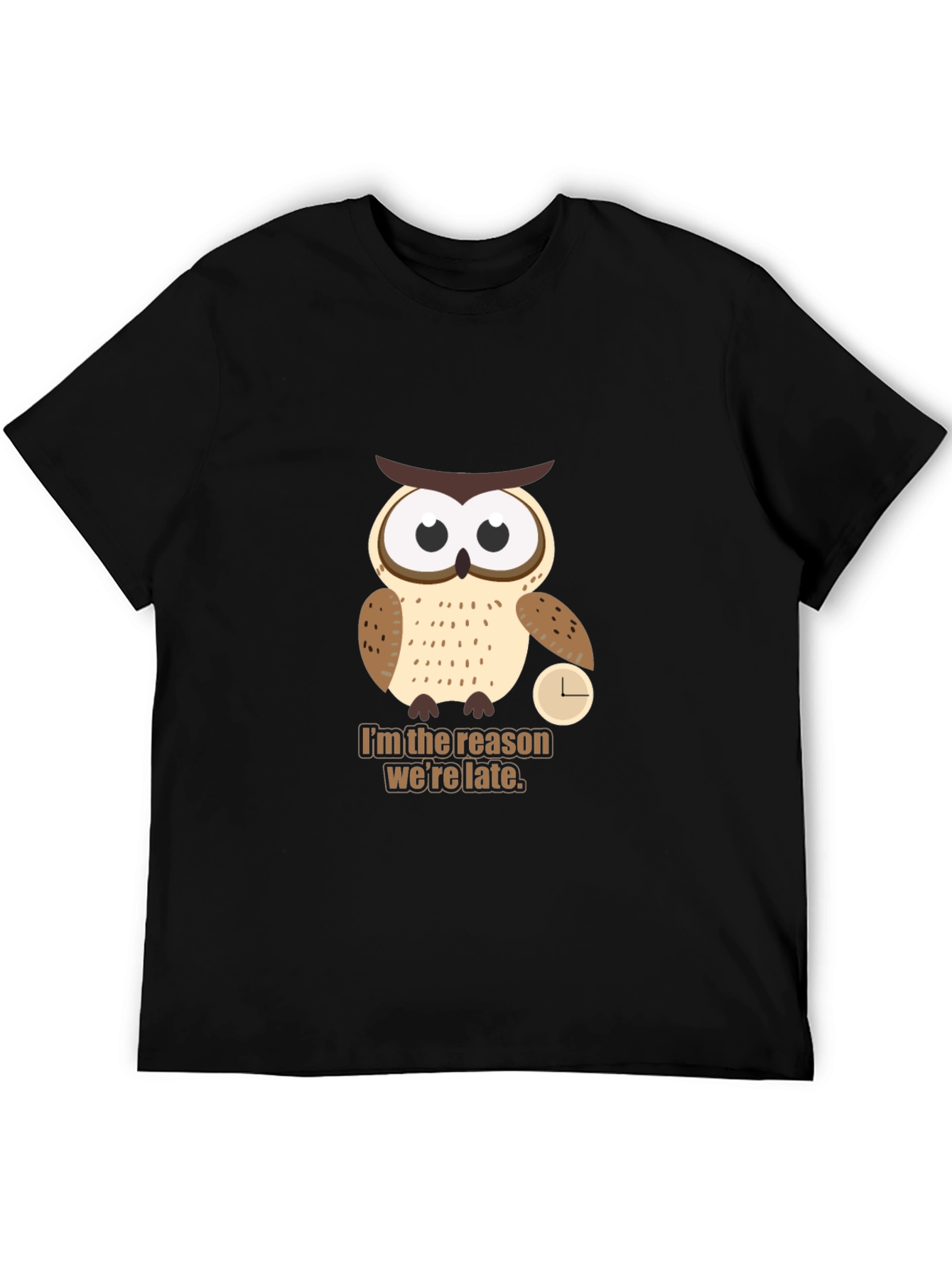 Owl Always Be Late T-Shirt - Funny Animal Tee