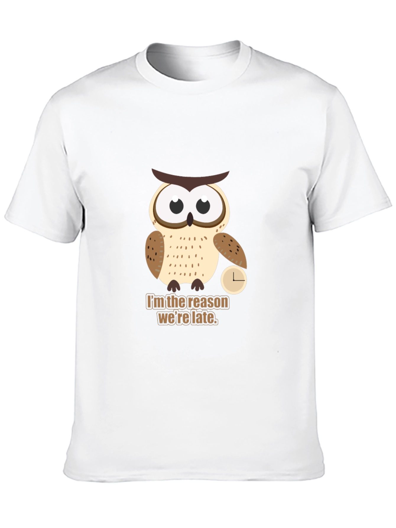 Owl Always Be Late T-Shirt - Funny Animal Tee