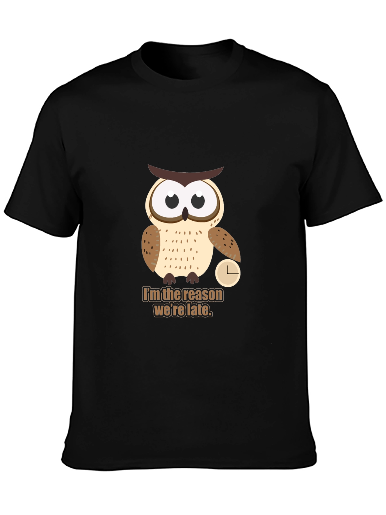 Owl Always Be Late T-Shirt - Funny Animal Tee