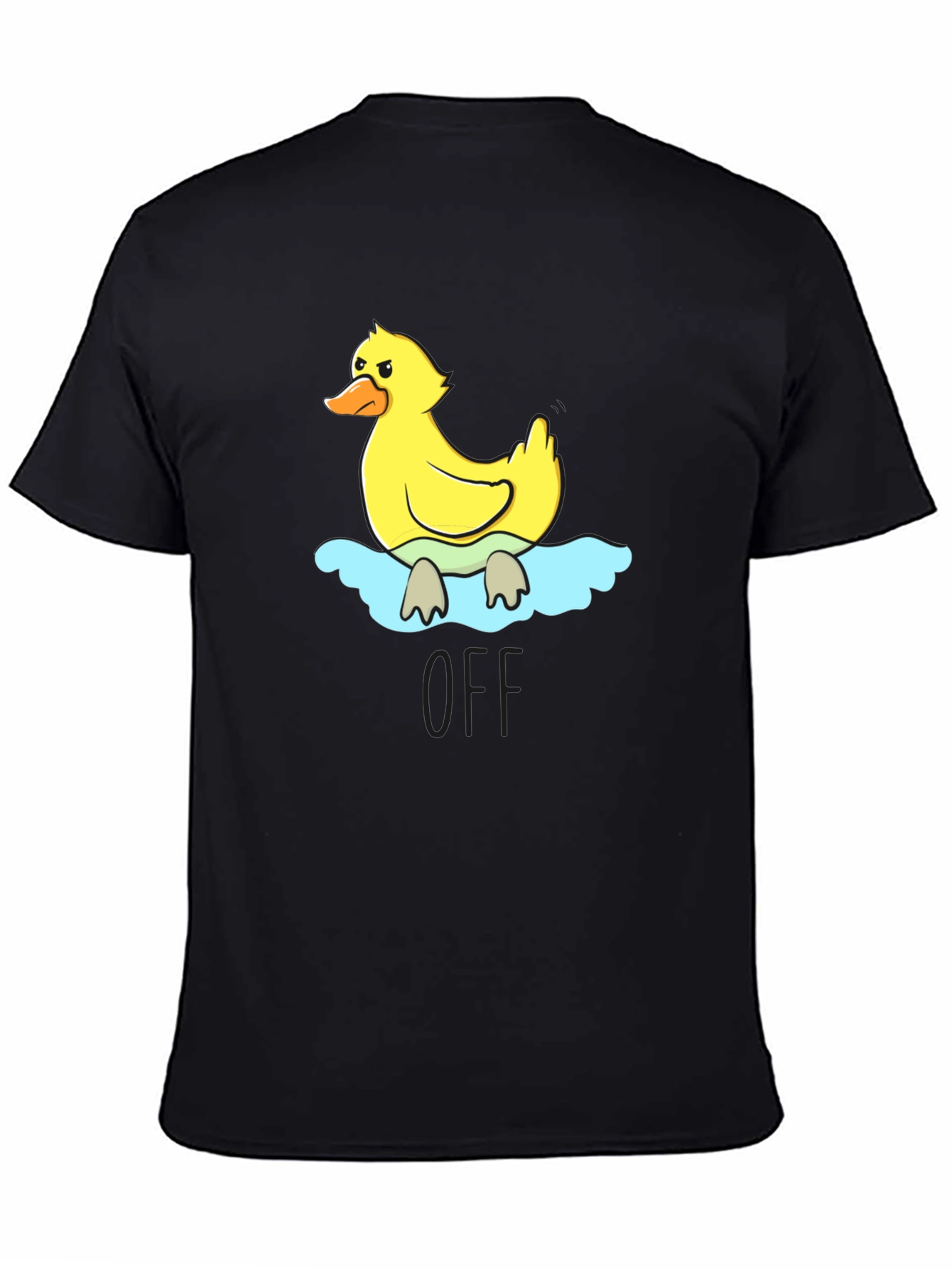 Duck Graphic Black T-Shirt