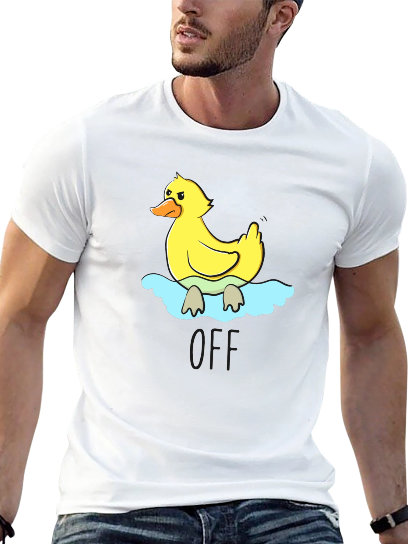 Duck Graphic Black T-Shirt
