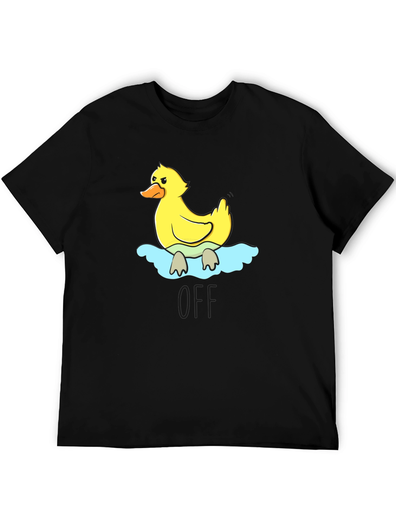 Duck Graphic Black T-Shirt
