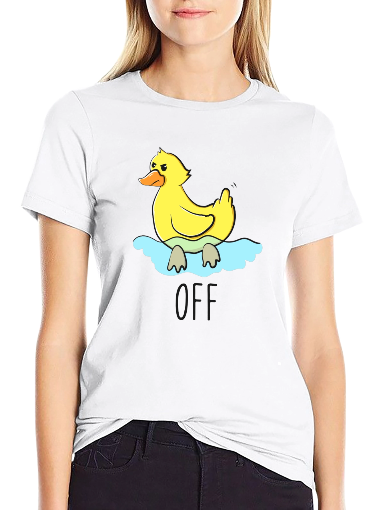 Duck Graphic Black T-Shirt