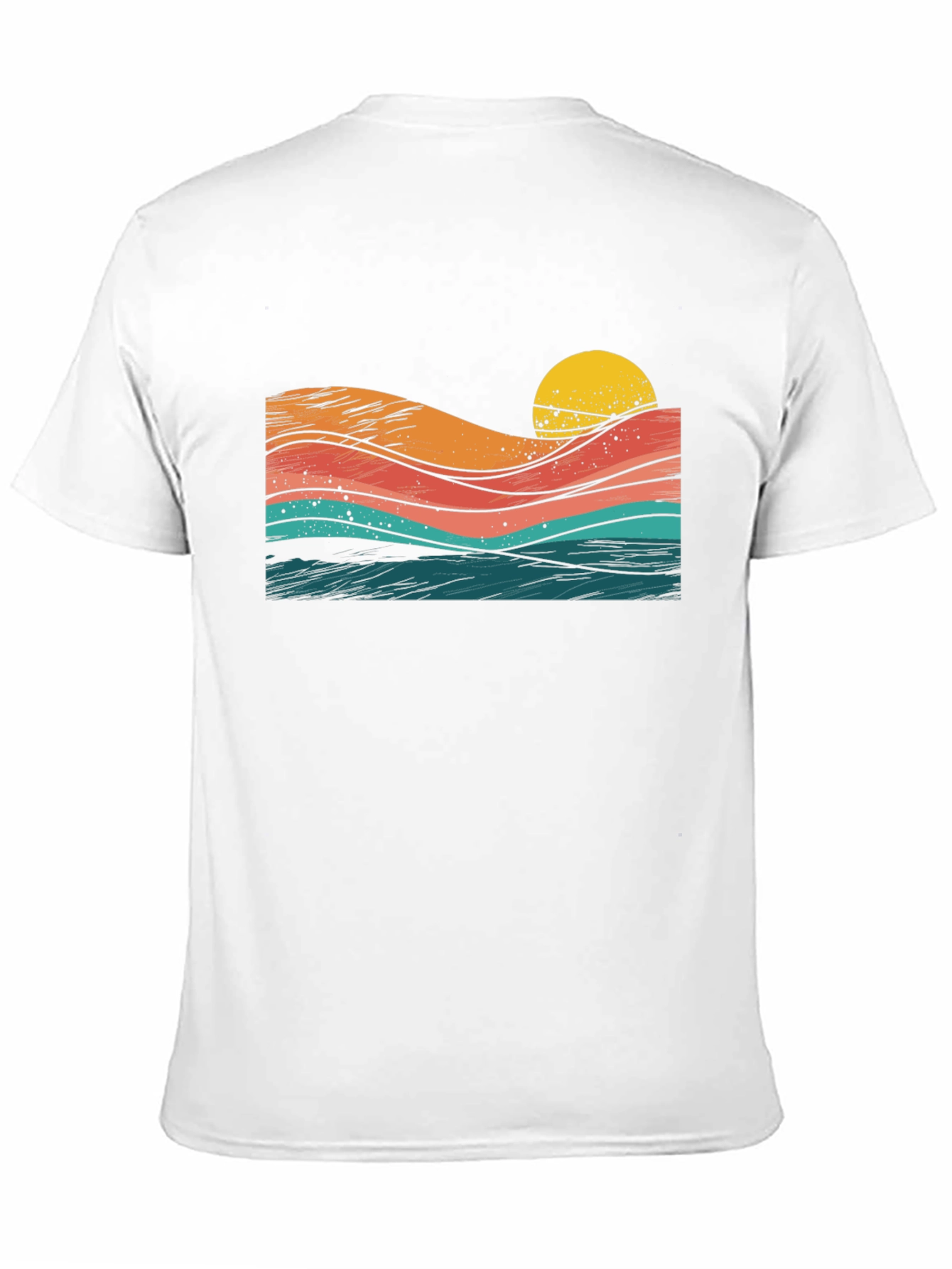 Sunset Waves Graphic Tee