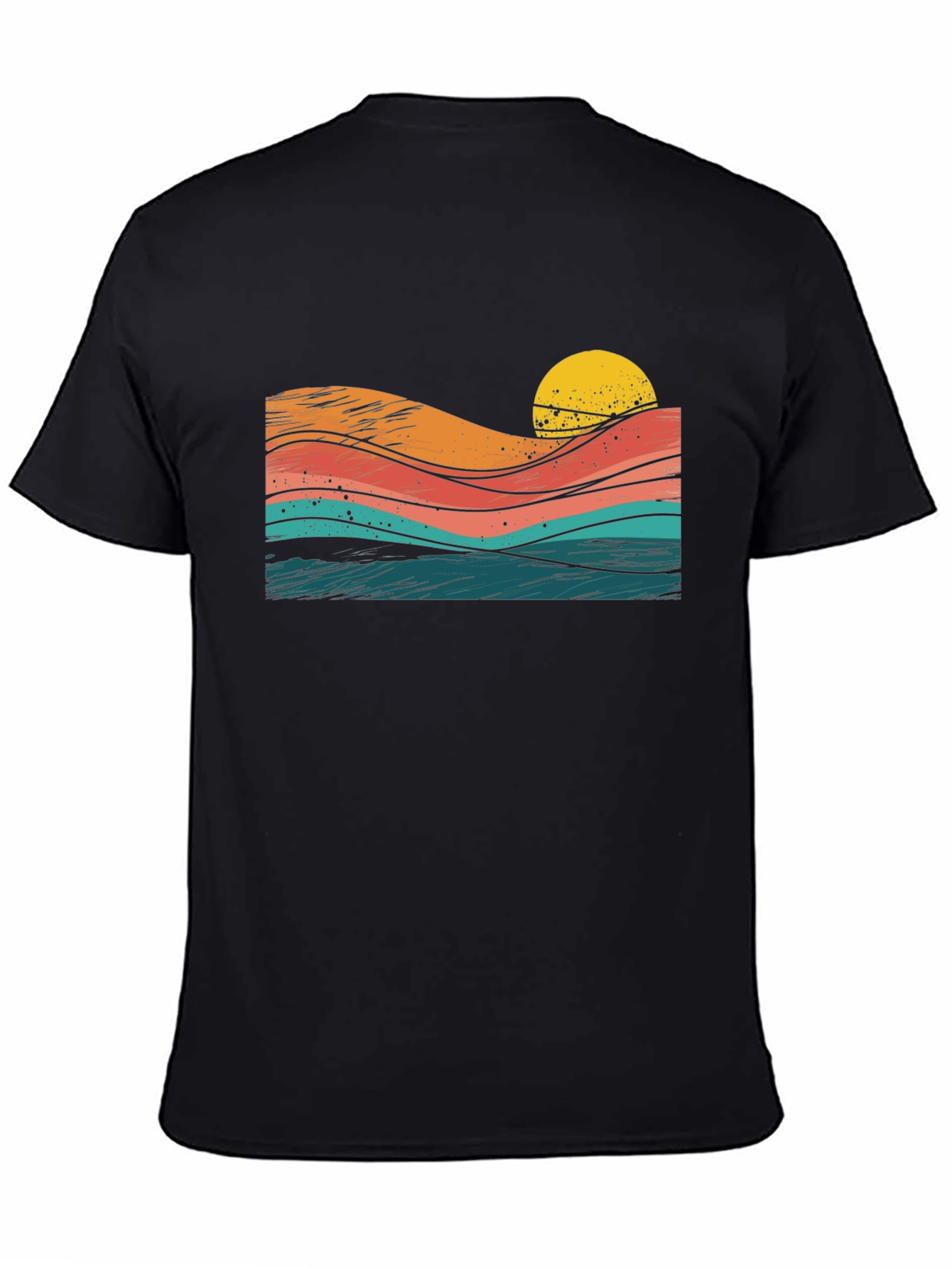 Sunset Waves Graphic Tee
