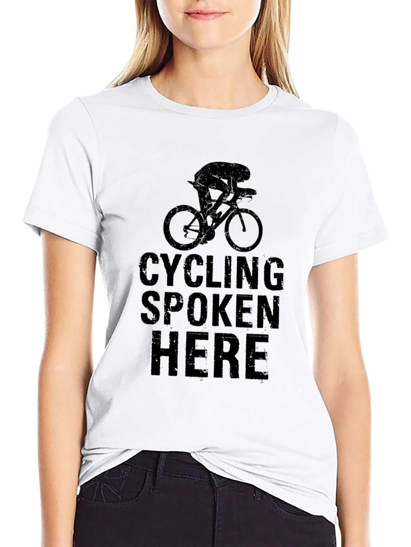 Cycling Spoken Here Graphic Tee