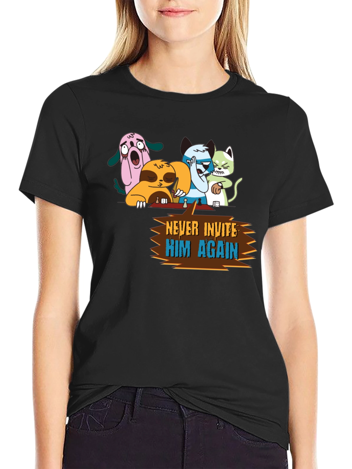 Never Invite Him Again Graphic T-Shirt