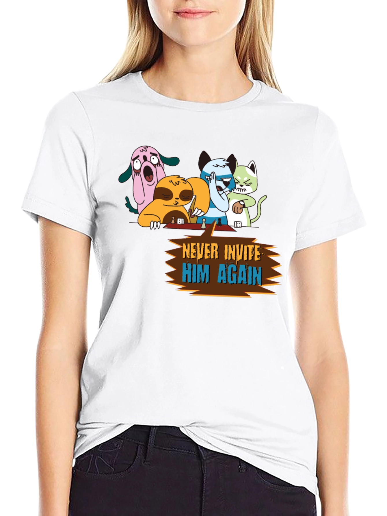 Never Invite Him Again Graphic T-Shirt