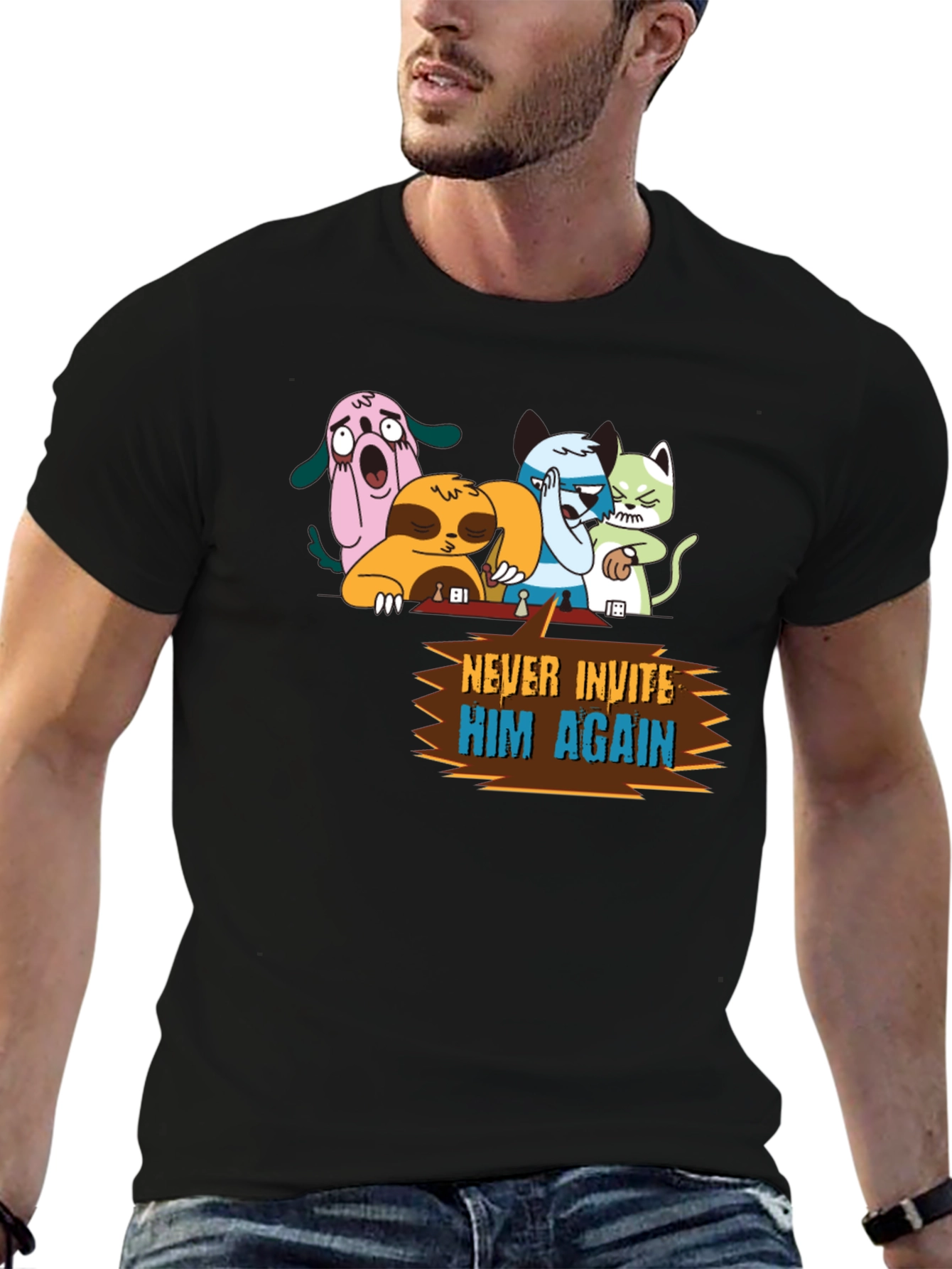 Never Invite Him Again Graphic T-Shirt