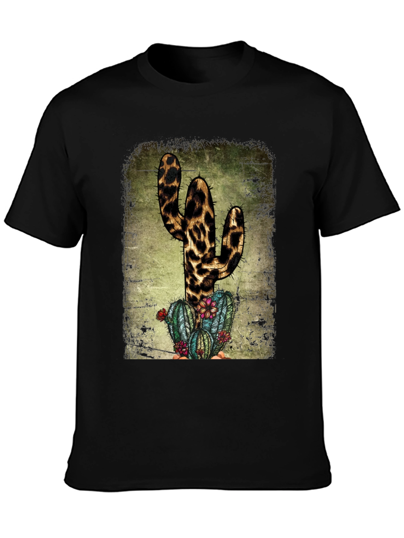 Leopard Cactus Graphic Tee
