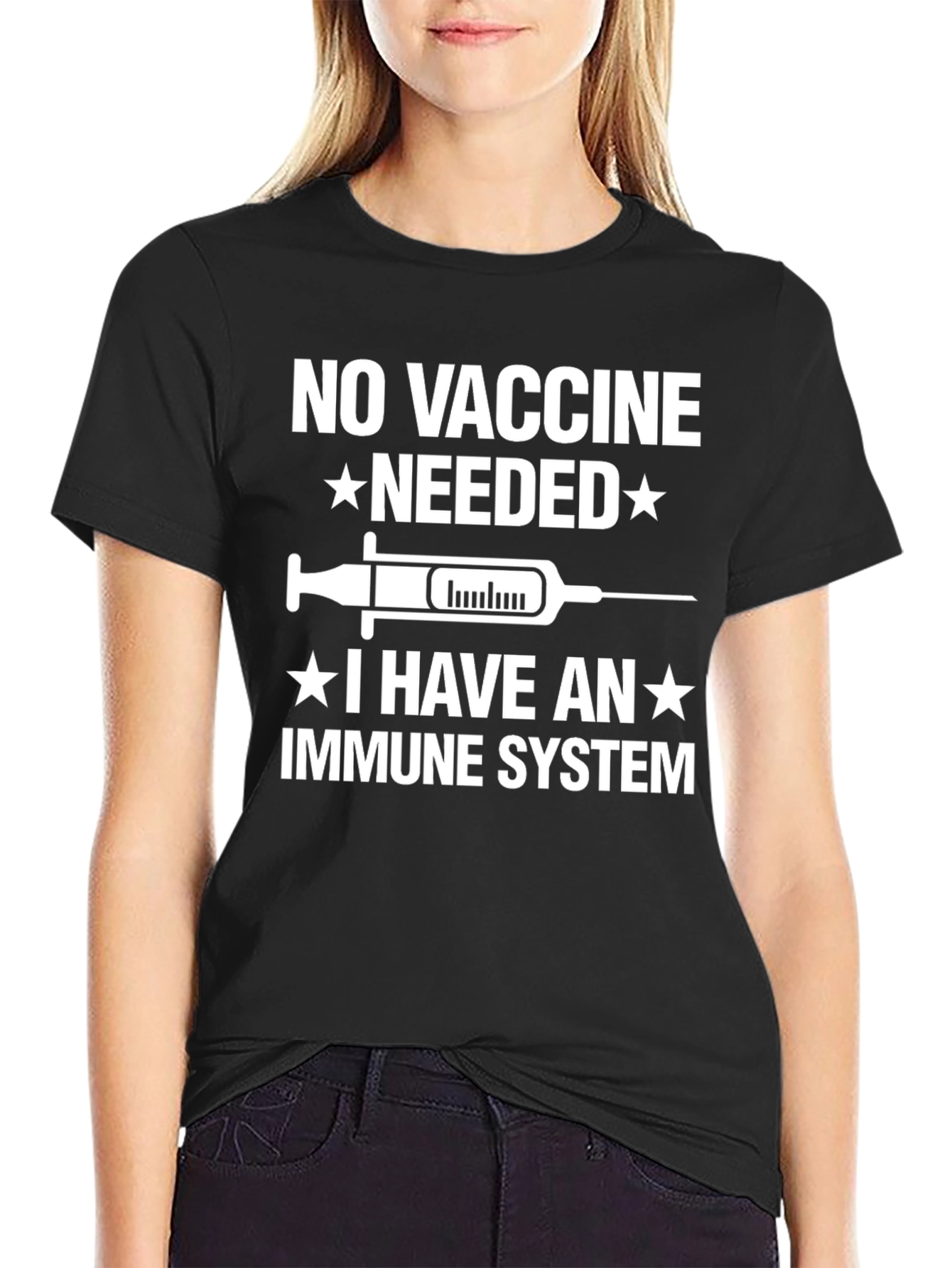 No Vaccine Needed Immune System T-Shirt