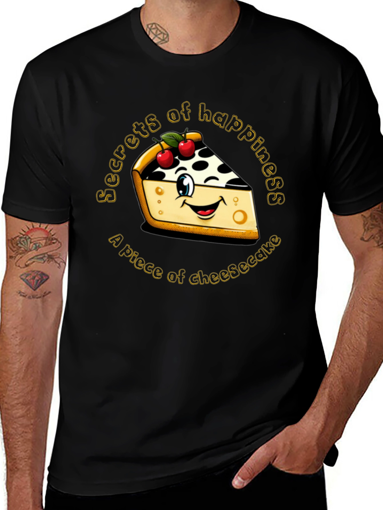 Cheesecake Happiness Graphic Tee