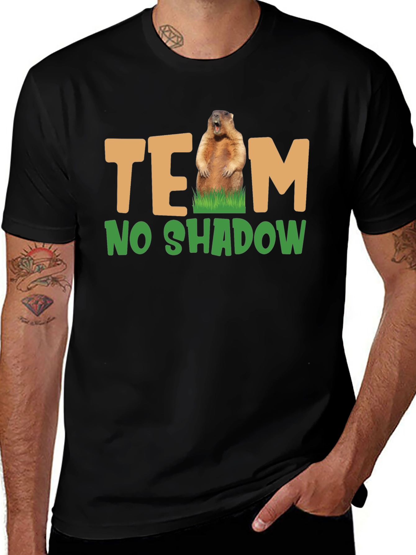 Team No Shadow Groundhog Day T-Shirt
