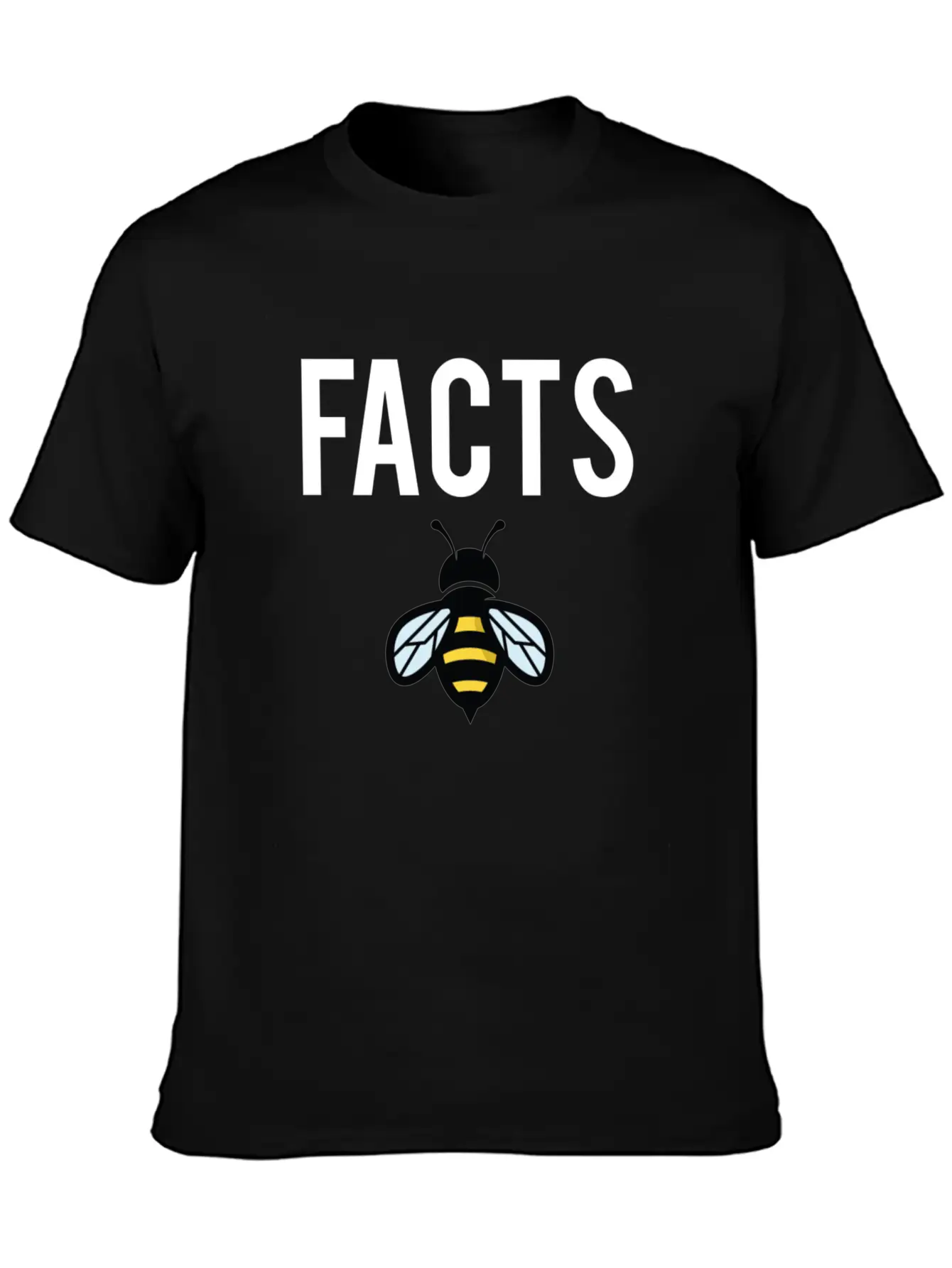 Facts Bee Unisex Short Sleeve Soft Cotton T-Shirt – Casual Everyday Wear