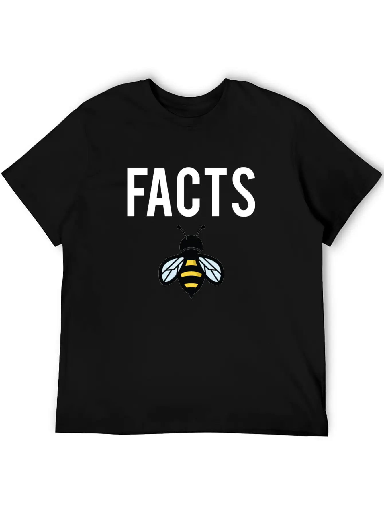 Facts Bee Unisex Short Sleeve Soft Cotton T-Shirt – Casual Everyday Wear