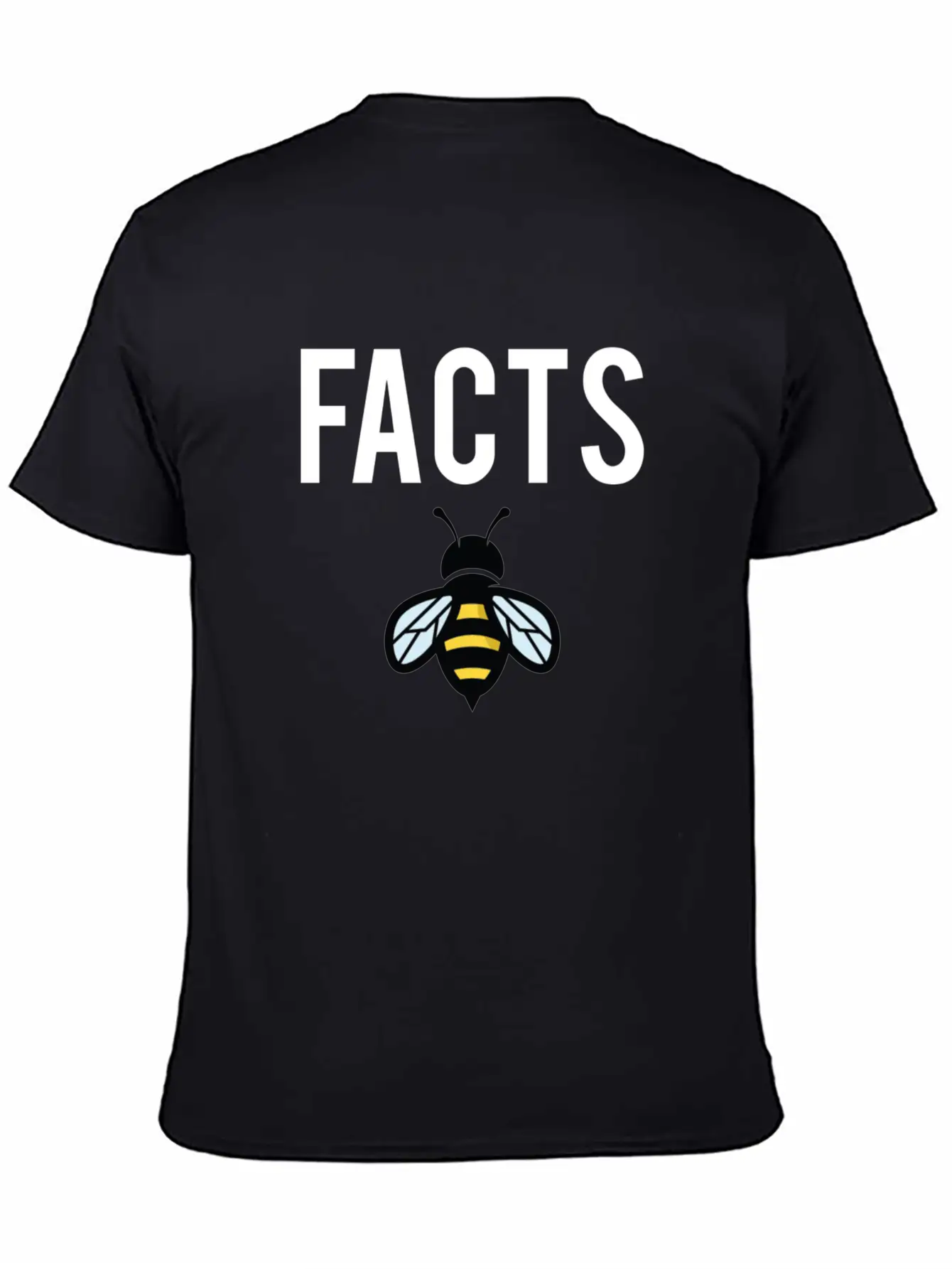 Facts Bee Unisex Short Sleeve Soft Cotton T-Shirt – Casual Everyday Wear