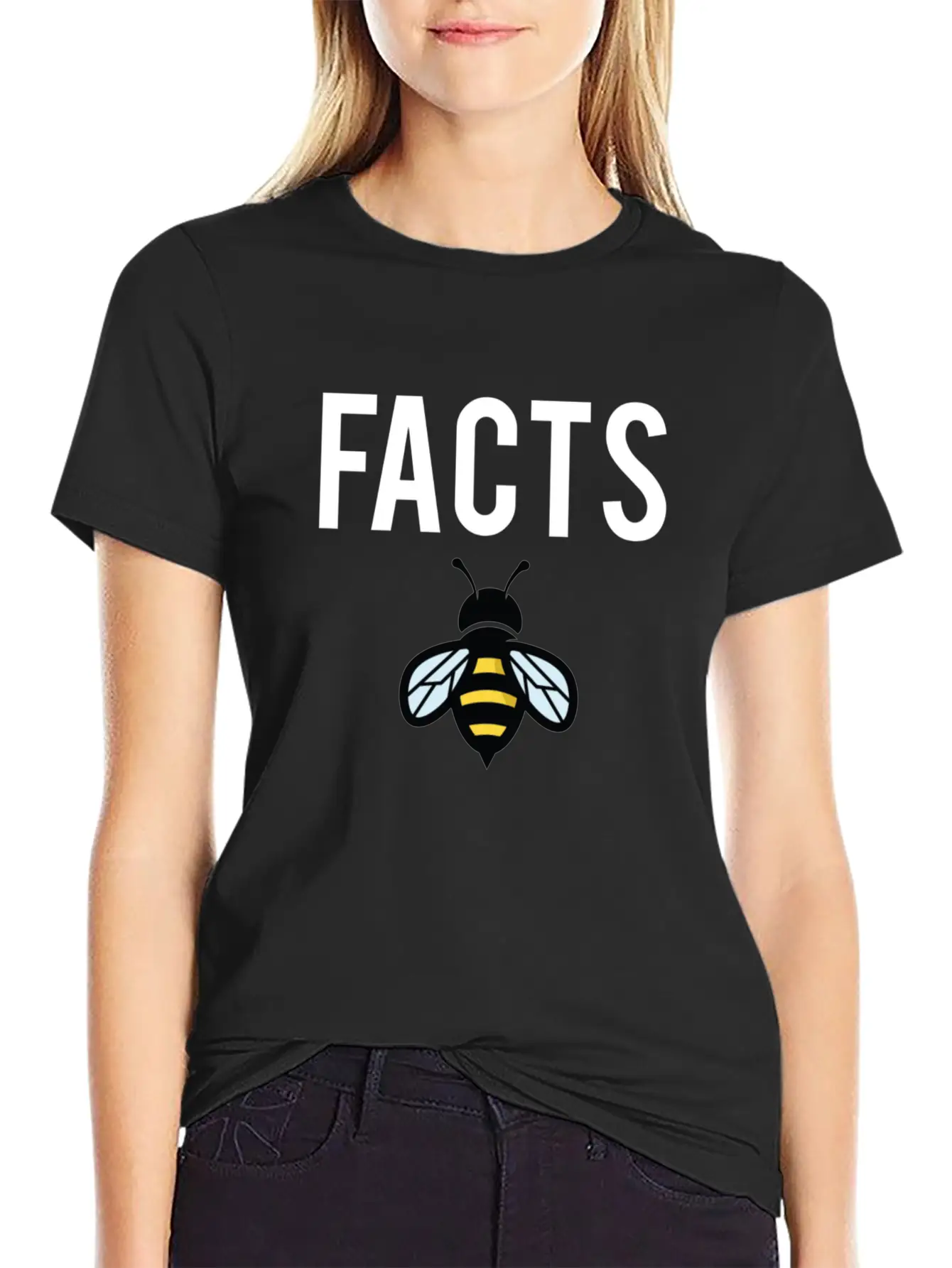 Facts Bee Unisex Short Sleeve Soft Cotton T-Shirt – Casual Everyday Wear