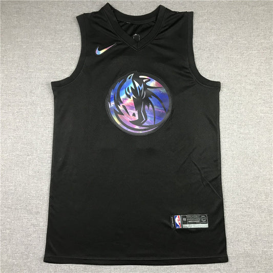 Men's Dallas Mavericks Luka Doncic #77 Black Swingman Game Jerseys