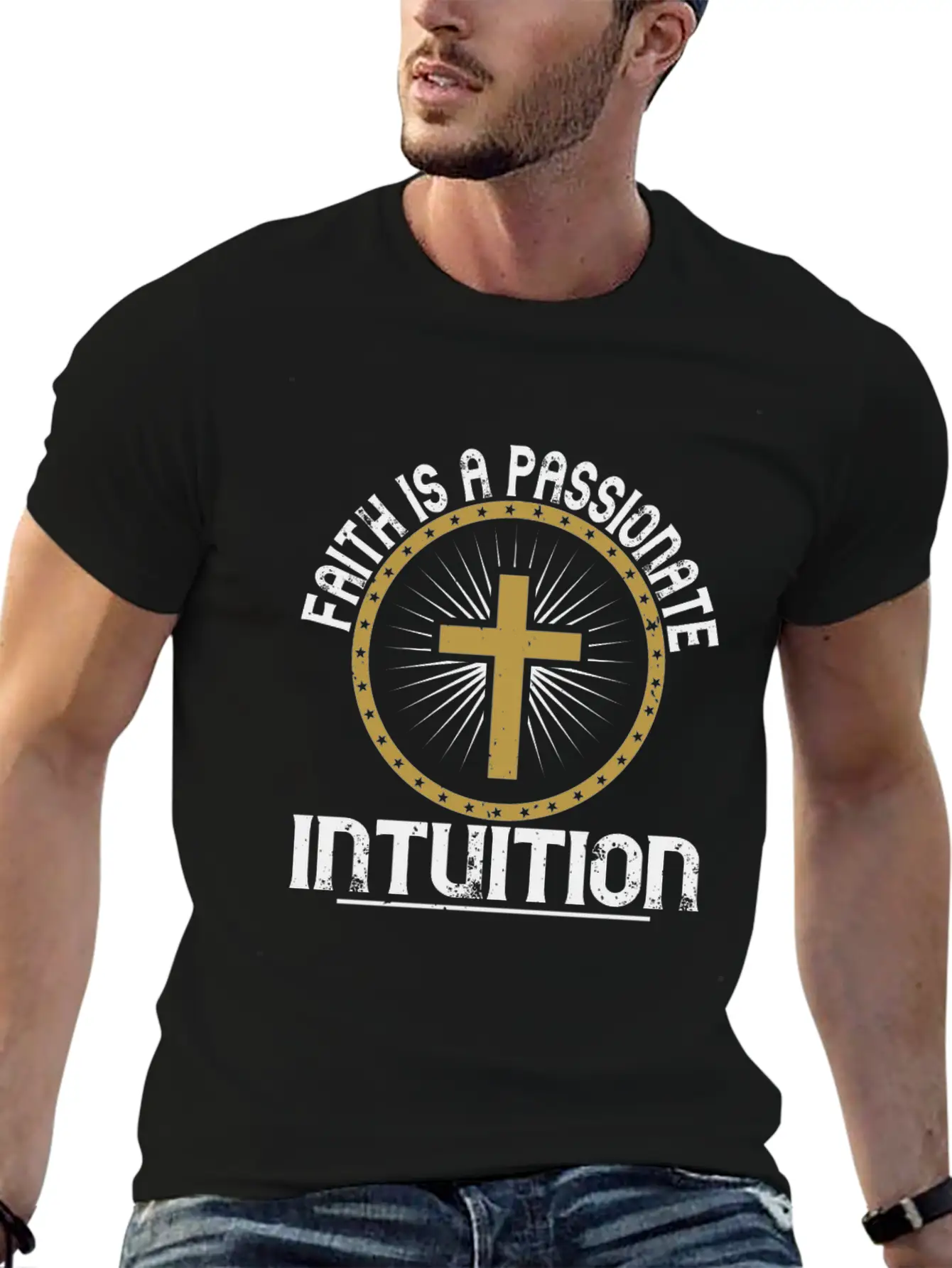 Faith Is A Passionate Intuition Comfortable Minimalist Graphic Tee – Summer Style Essential