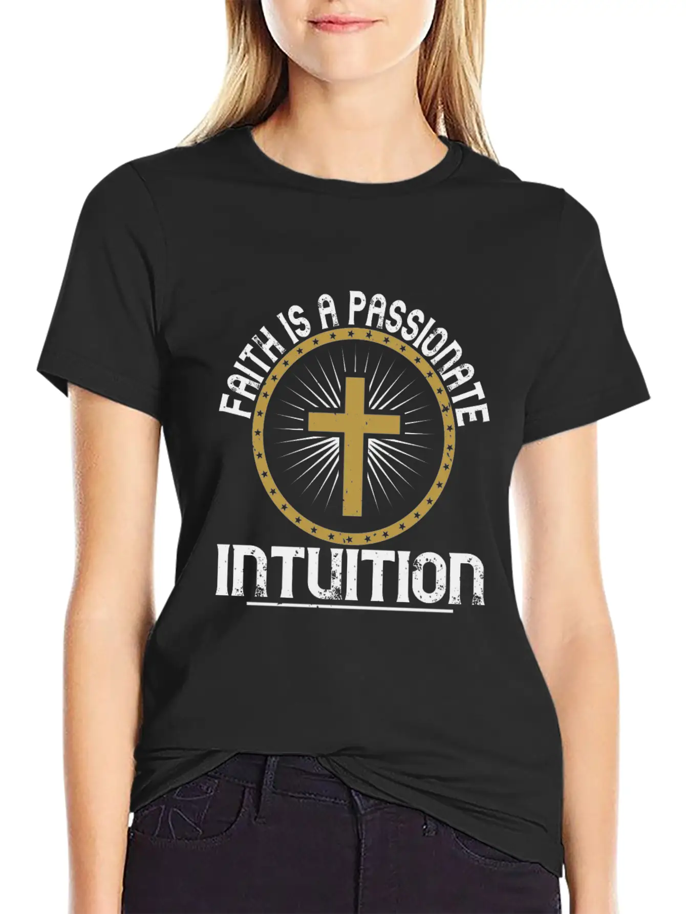 Faith Is A Passionate Intuition Comfortable Minimalist Graphic Tee – Summer Style Essential