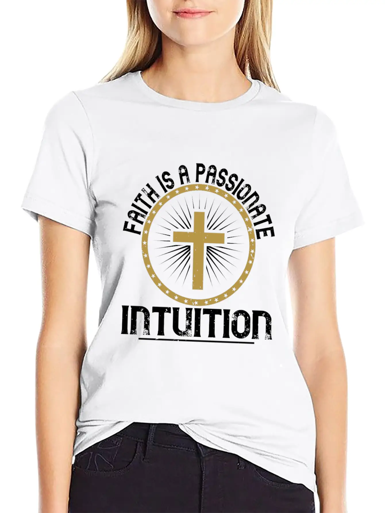 Faith Is A Passionate Intuition Comfortable Minimalist Graphic Tee – Summer Style Essential
