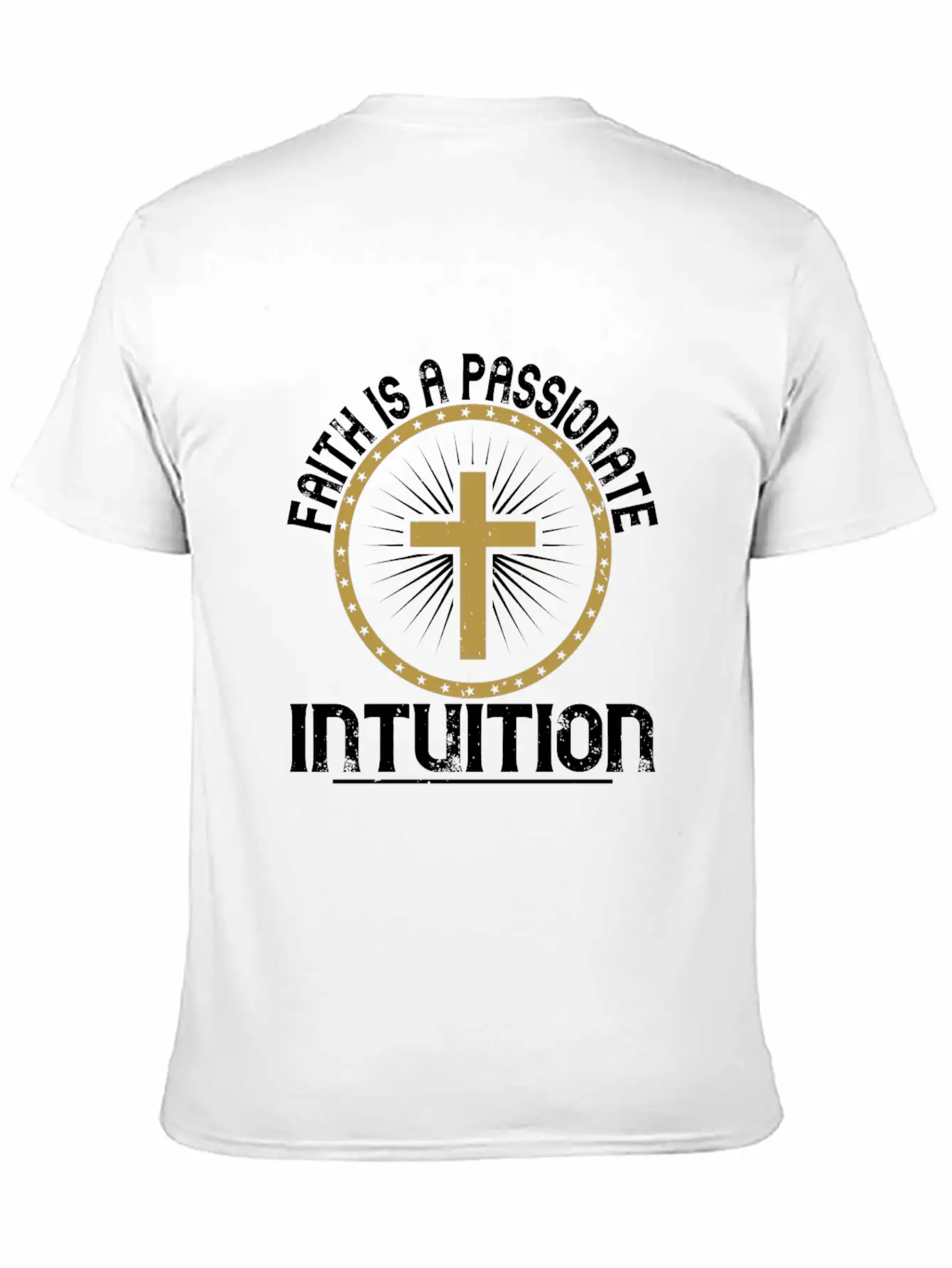 Faith Is A Passionate Intuition Comfortable Minimalist Graphic Tee – Summer Style Essential