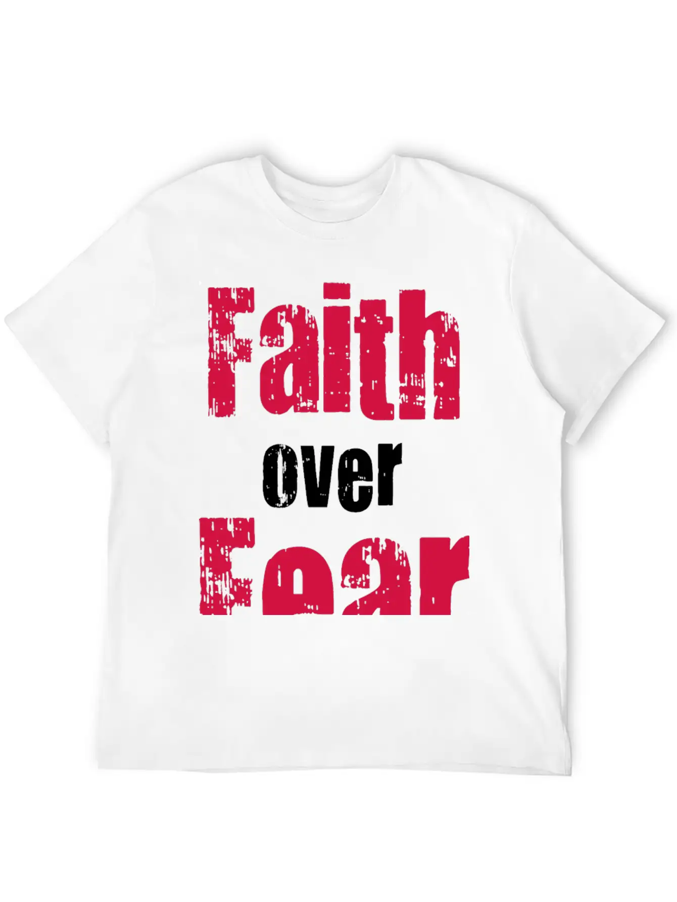 Faith Over Fear Comfortable Minimalist Graphic Tee – Summer Style Essential