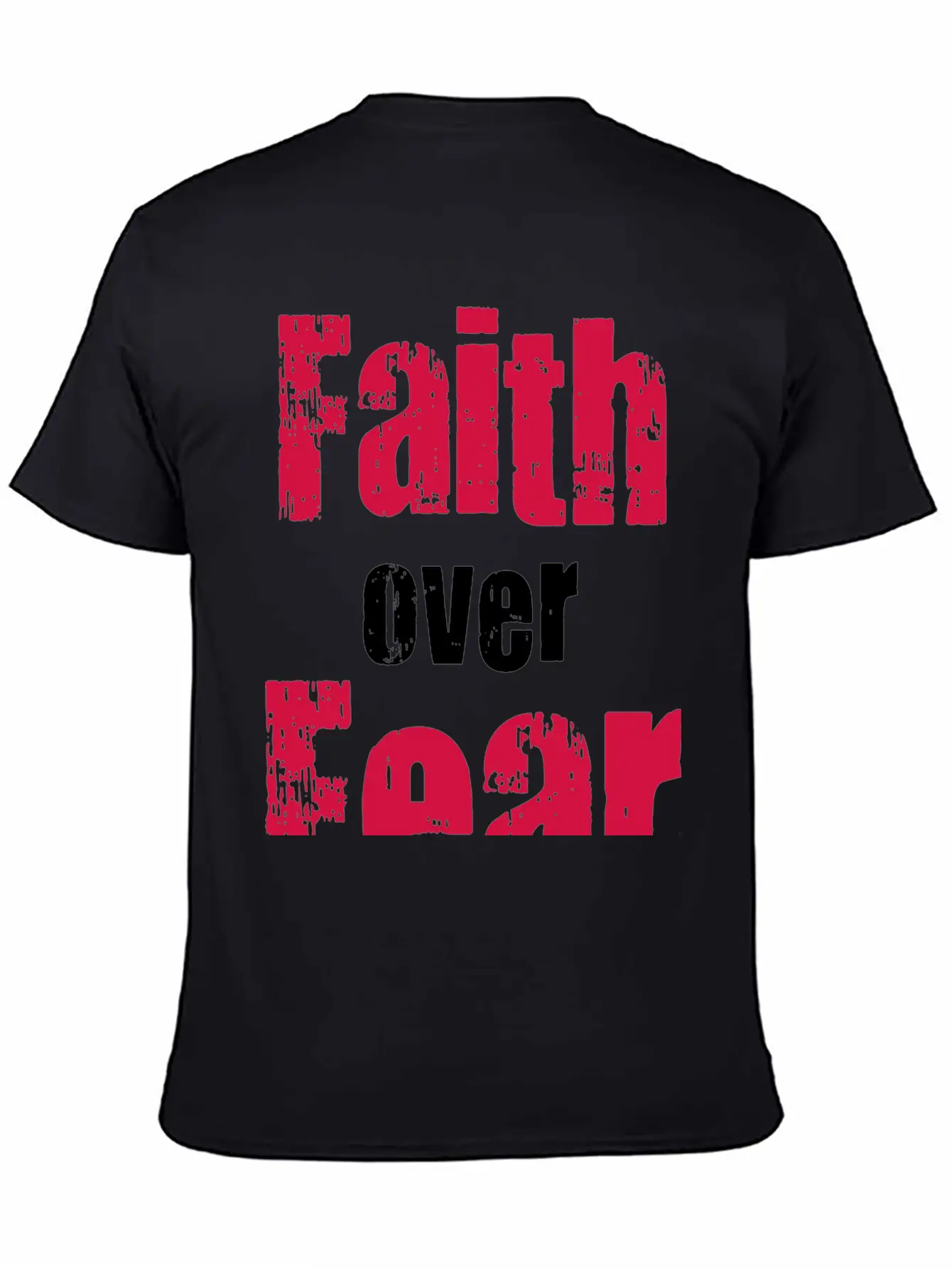 Faith Over Fear Comfortable Minimalist Graphic Tee – Summer Style Essential