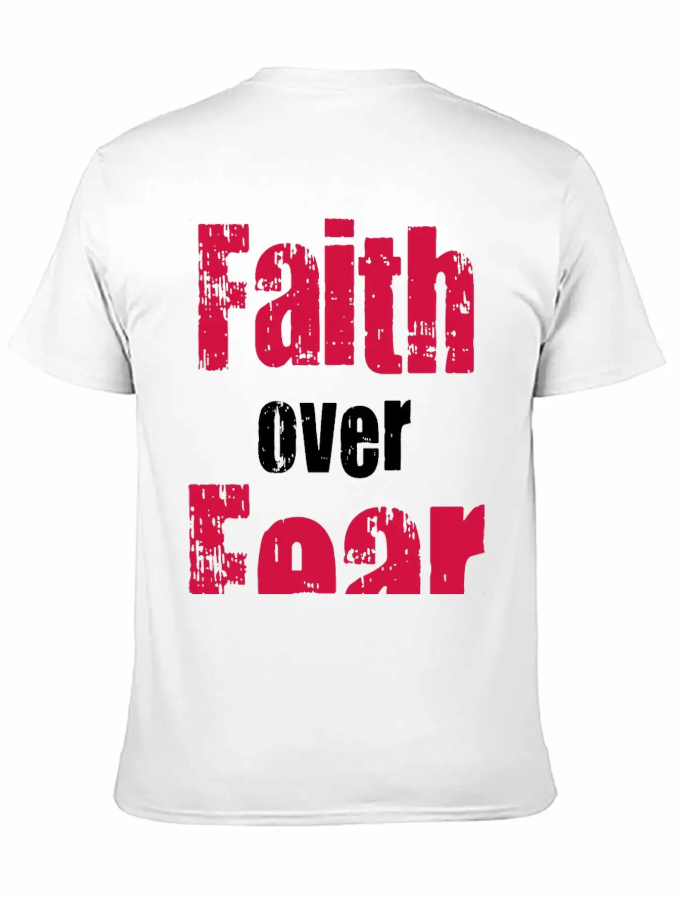 Faith Over Fear Comfortable Minimalist Graphic Tee – Summer Style Essential