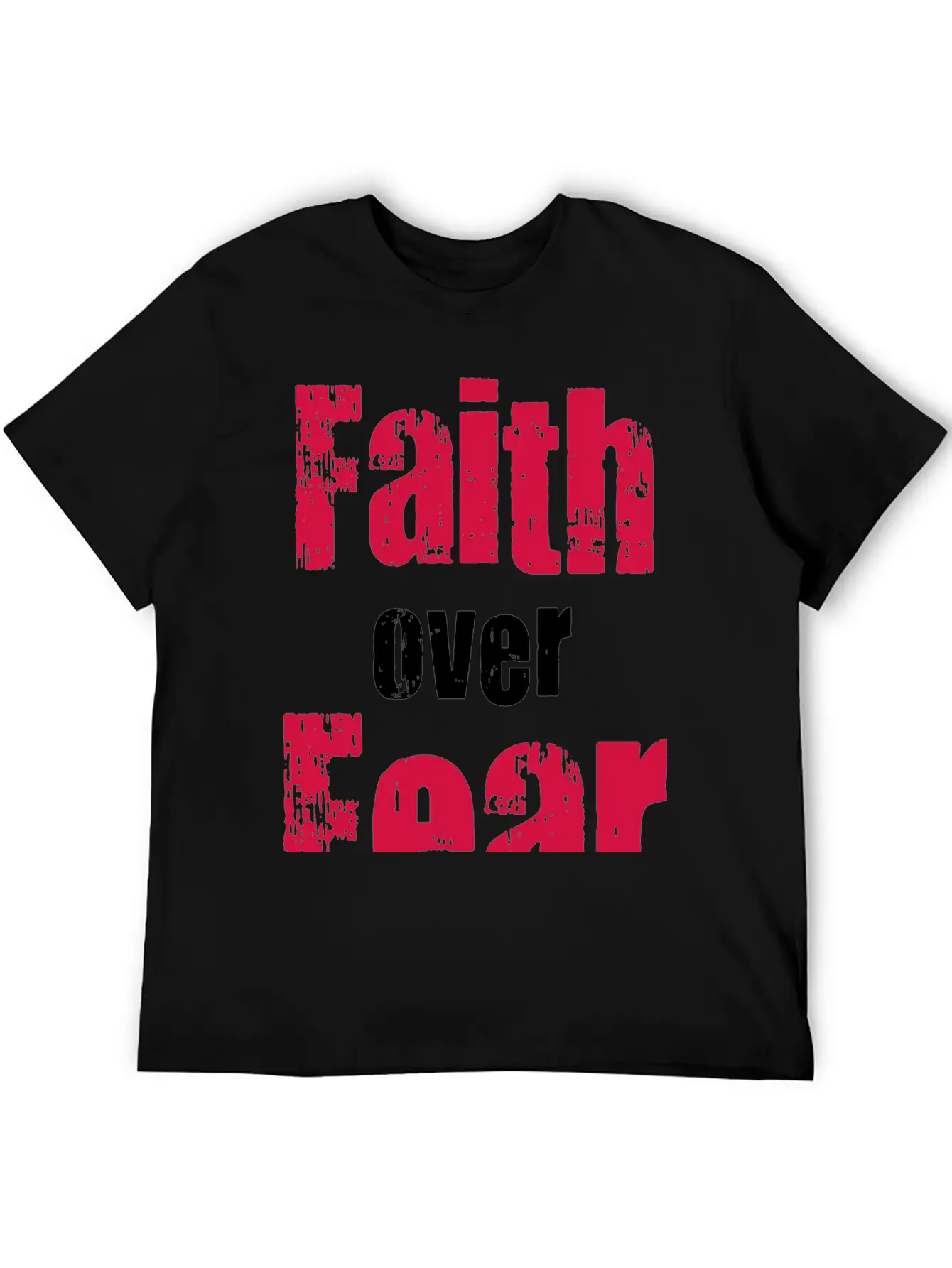 Faith Over Fear Comfortable Minimalist Graphic Tee – Summer Style Essential