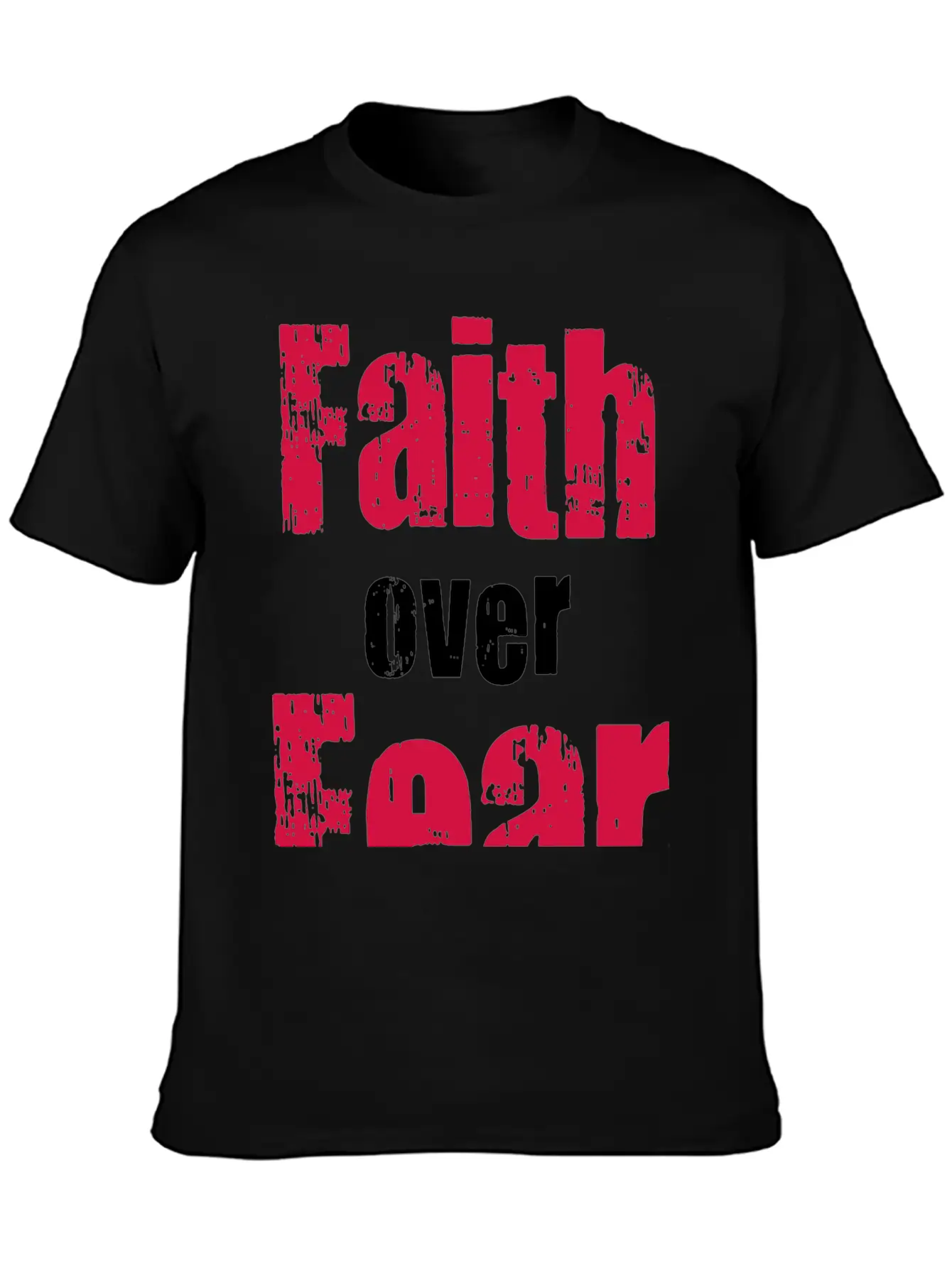 Faith Over Fear Comfortable Minimalist Graphic Tee – Summer Style Essential