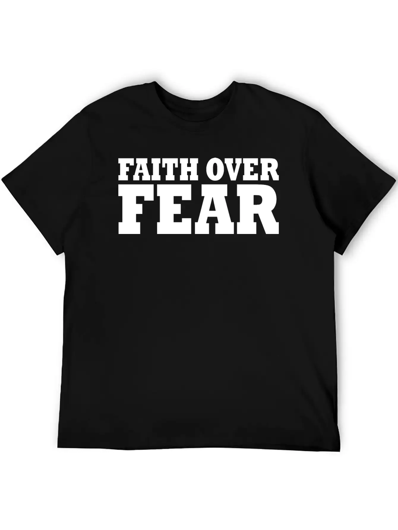 Faith Over Fear Timeless Short Sleeve Tee – Comfy And Minimalist Design