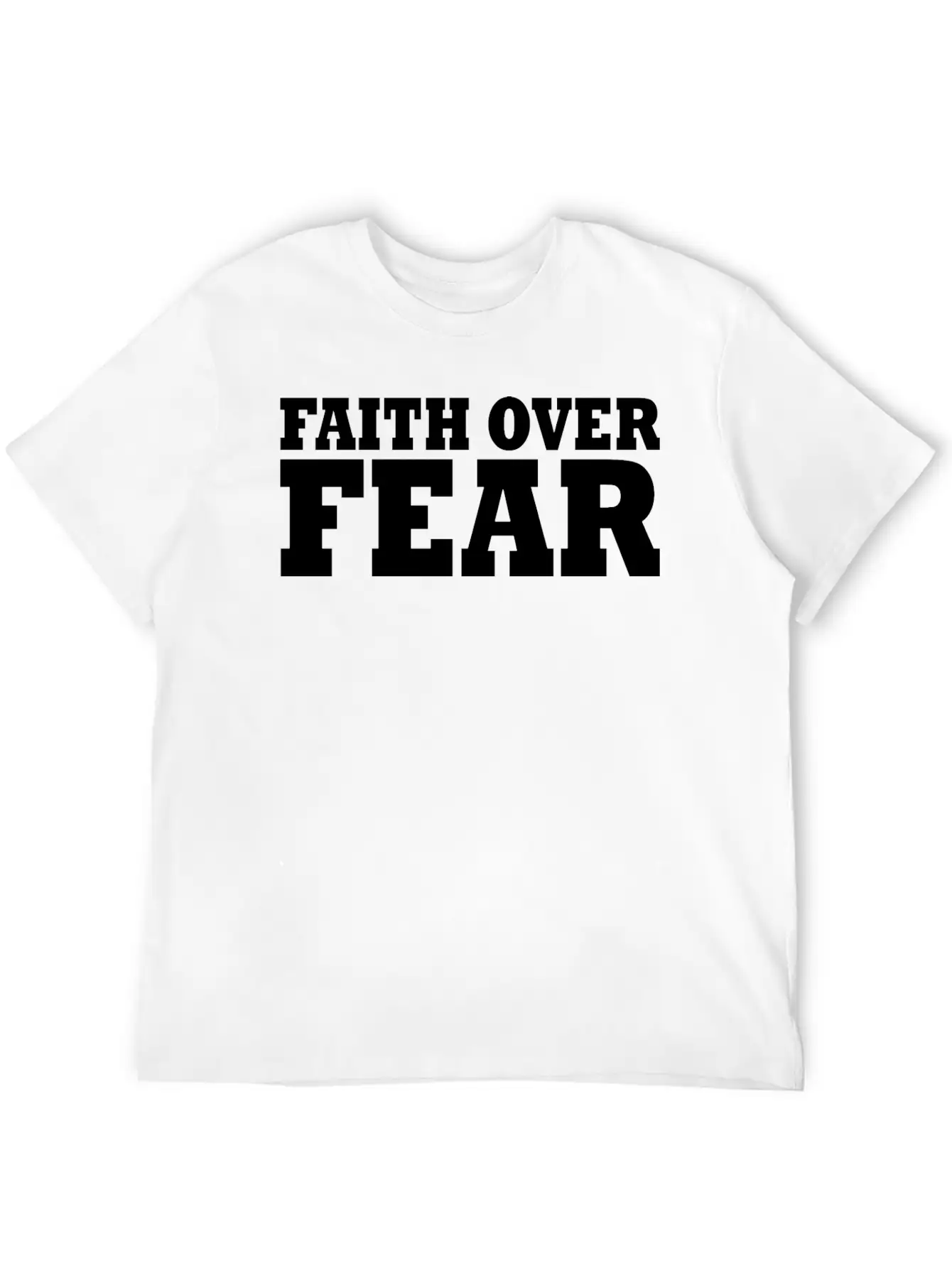Faith Over Fear Timeless Short Sleeve Tee – Comfy And Minimalist Design