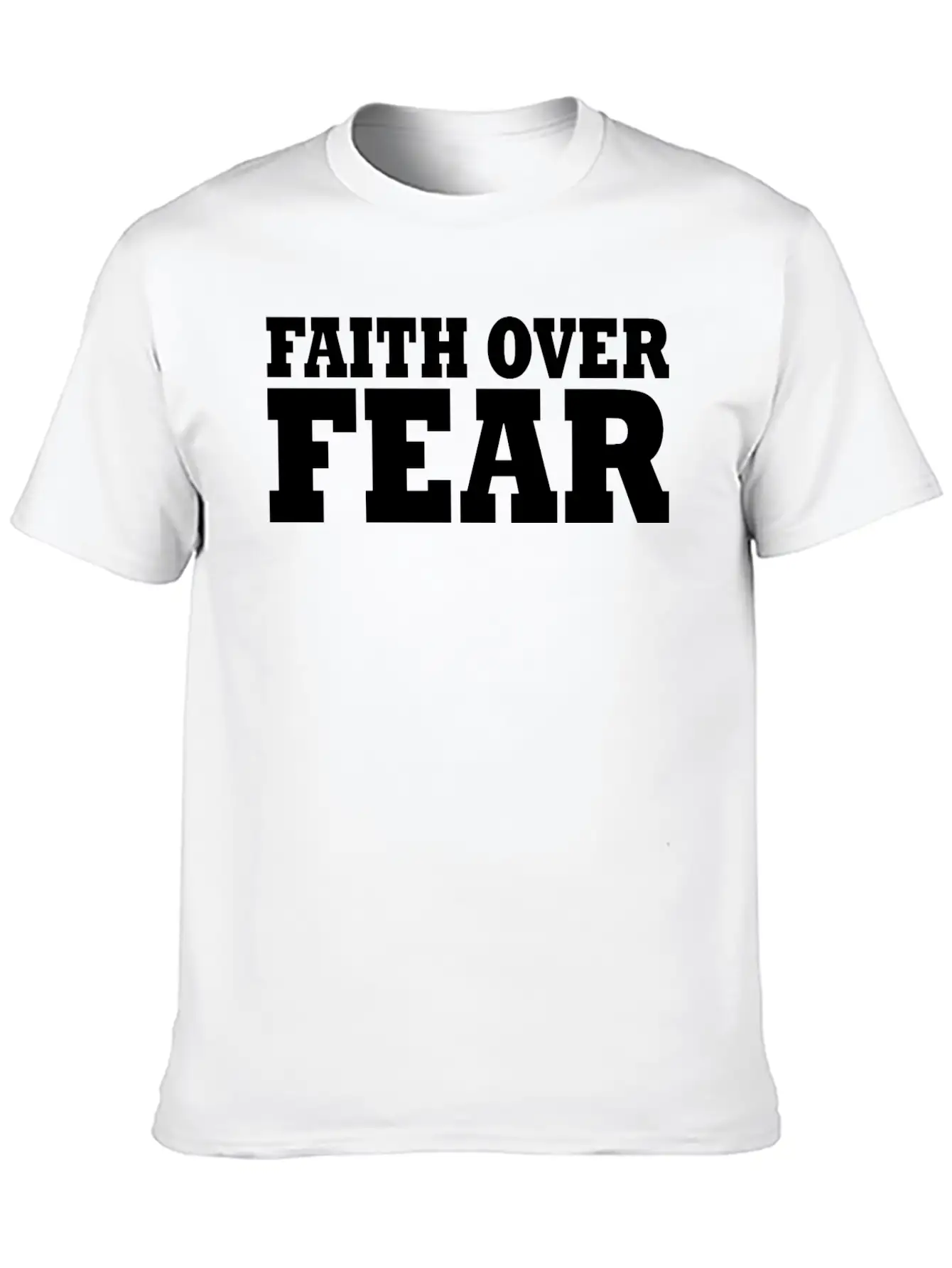 Faith Over Fear Timeless Short Sleeve Tee – Comfy And Minimalist Design