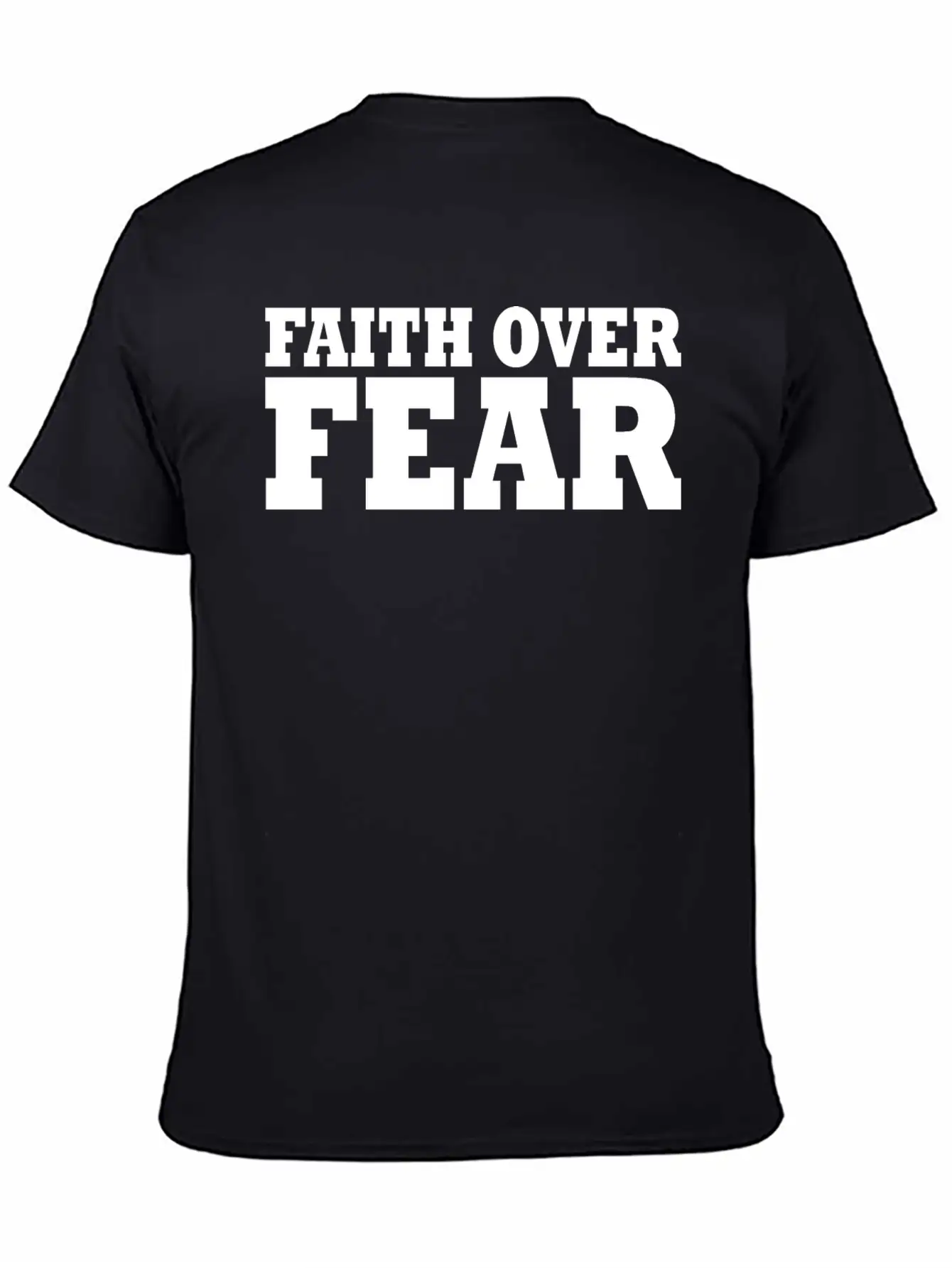 Faith Over Fear Timeless Short Sleeve Tee – Comfy And Minimalist Design