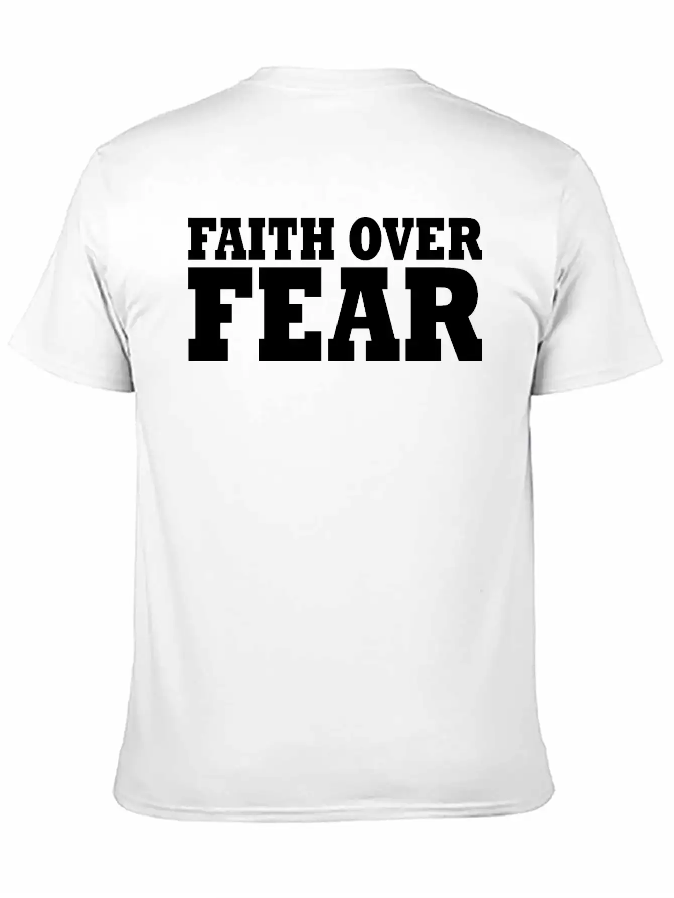 Faith Over Fear Timeless Short Sleeve Tee – Comfy And Minimalist Design
