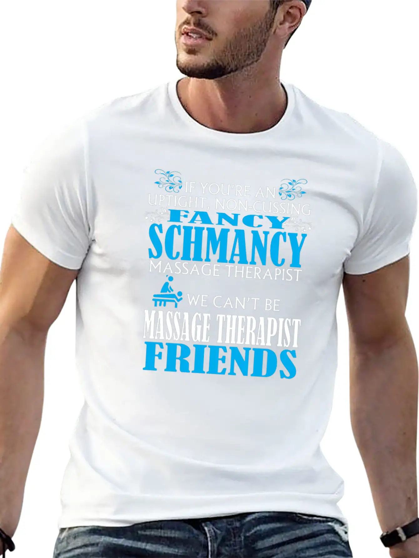 Fancy Massage Therapist Unisex Short Sleeve Soft Cotton T-Shirt – Casual Everyday Wear